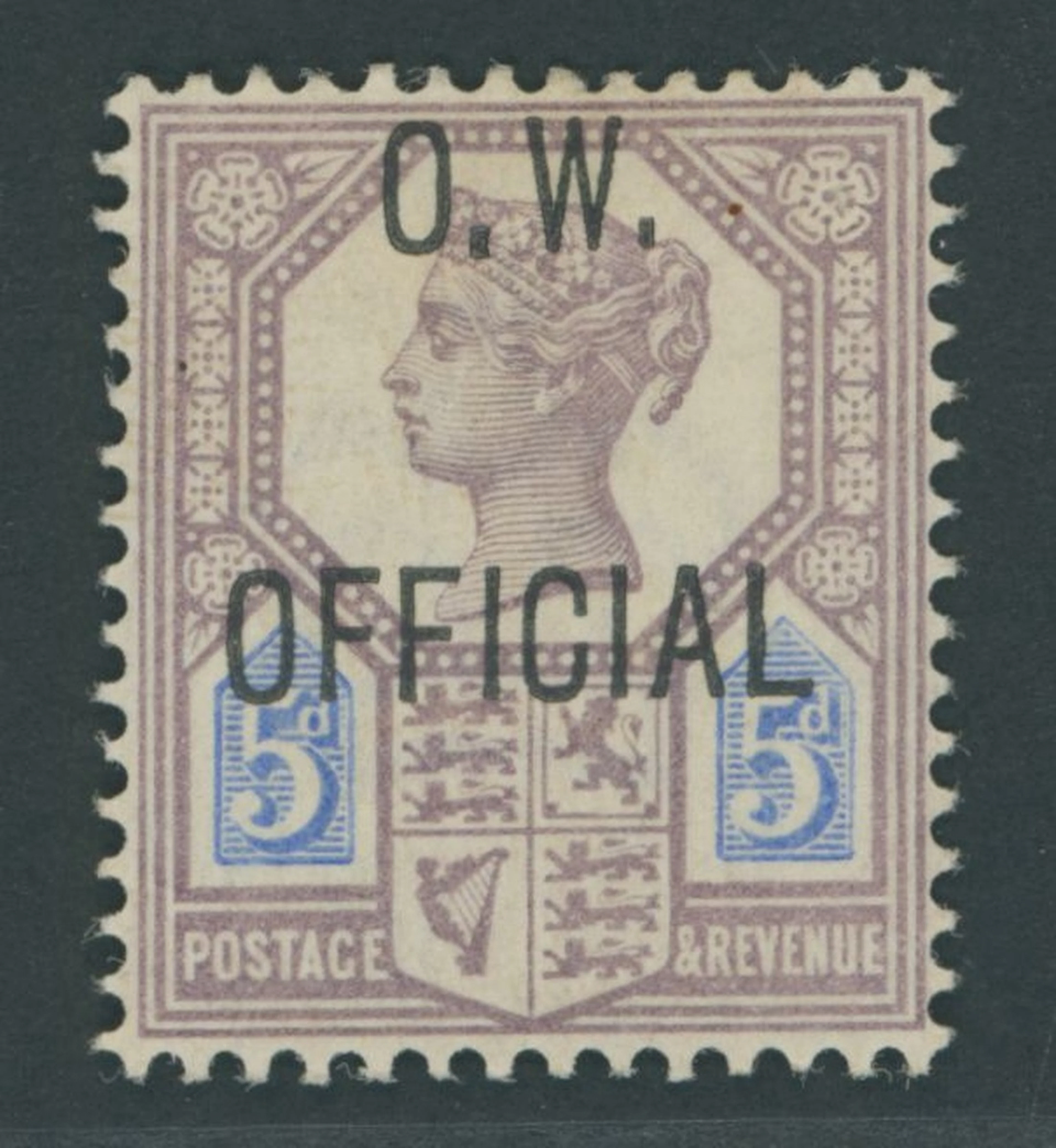 Great Britain Official Stamps Office of Works 1896-1902 5d. dull purple