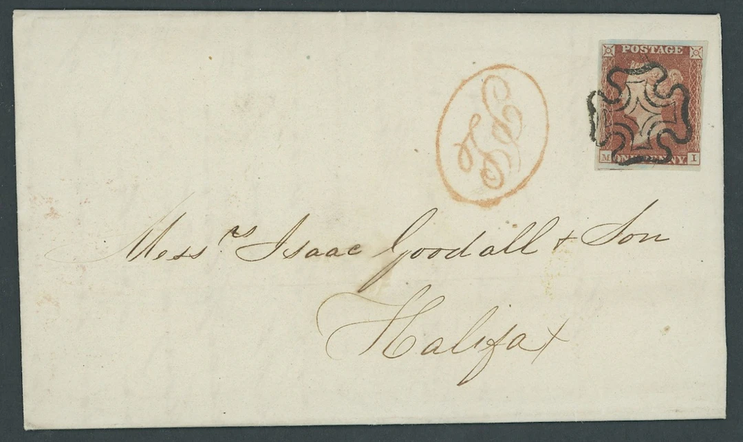 Great Britain 1841-53 One Penny Red-Brown "Black" Plates Plate 11: