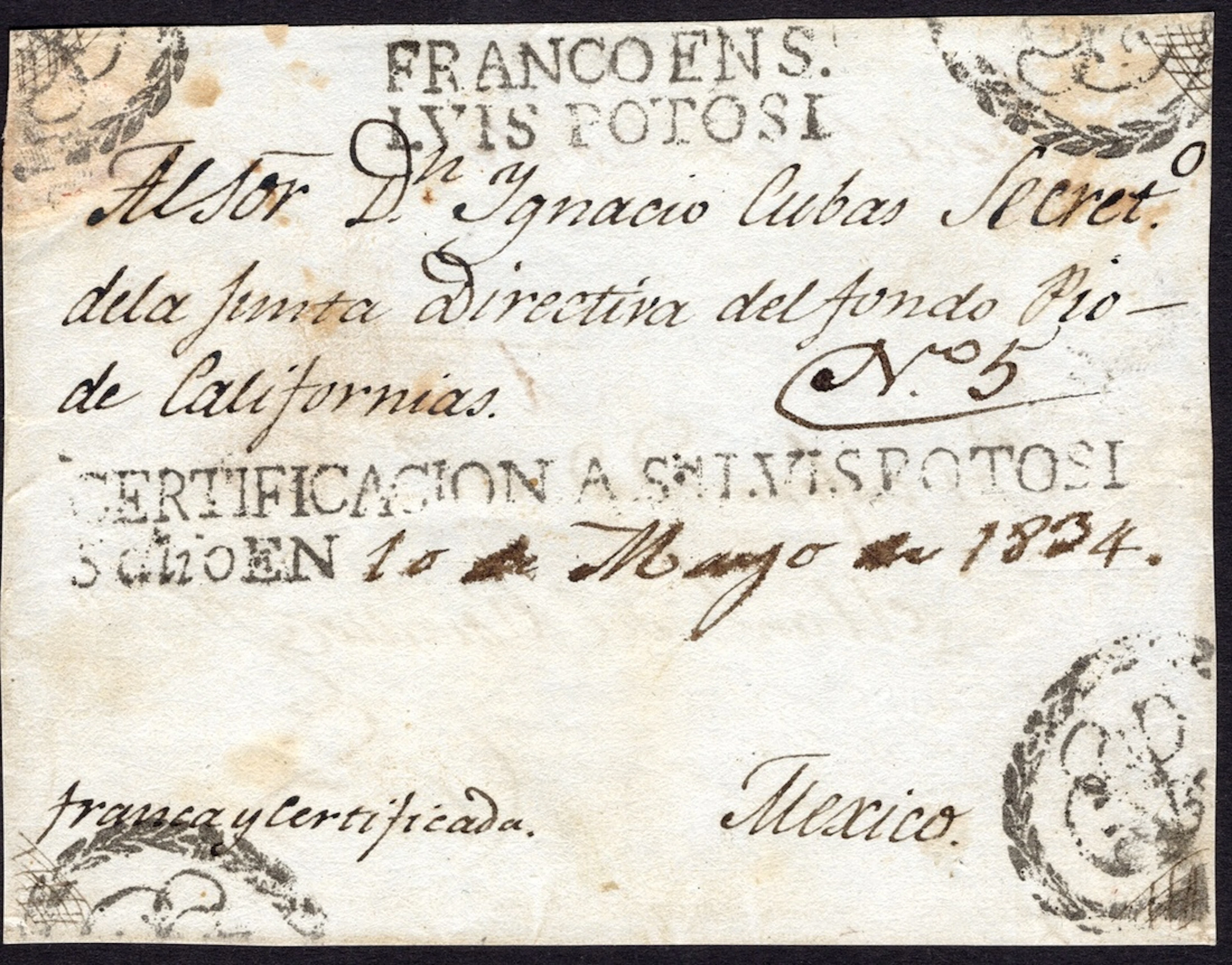 Mexico Stampless Mail