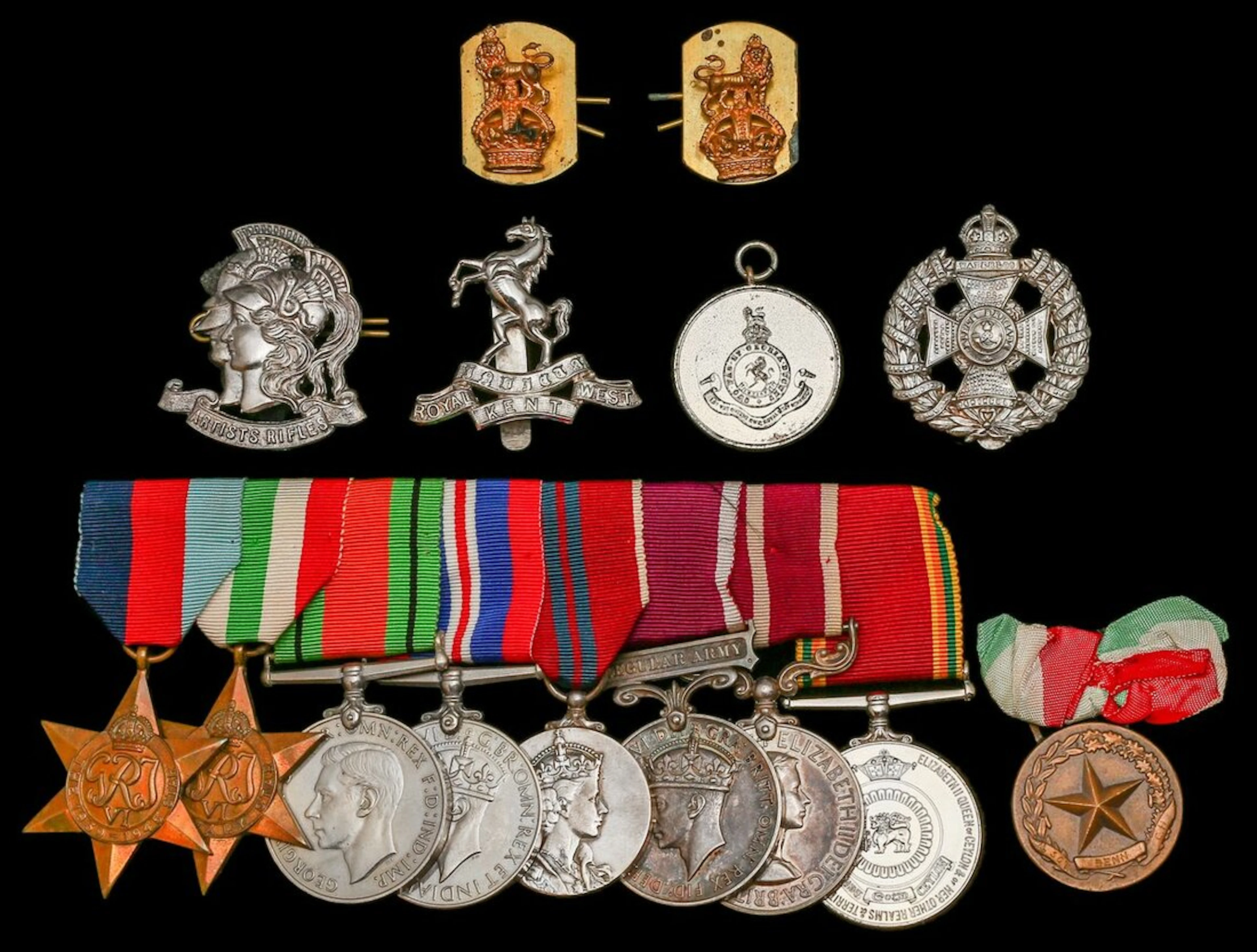 The M.S.M. group of nine awarded to Warrant Officer Class II C. H.