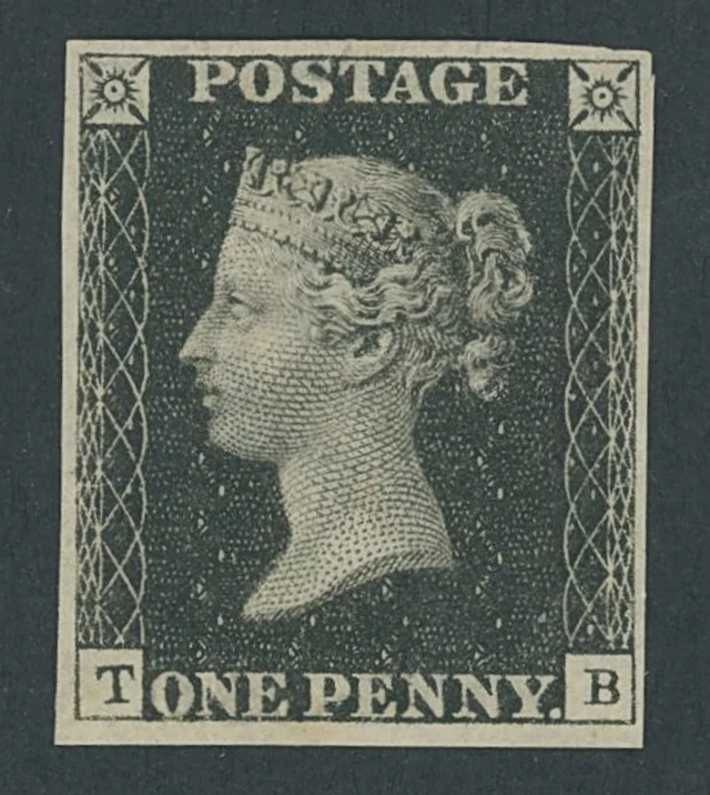Great Britain 1840 One Penny Black Plate 7 TB, good even margins and