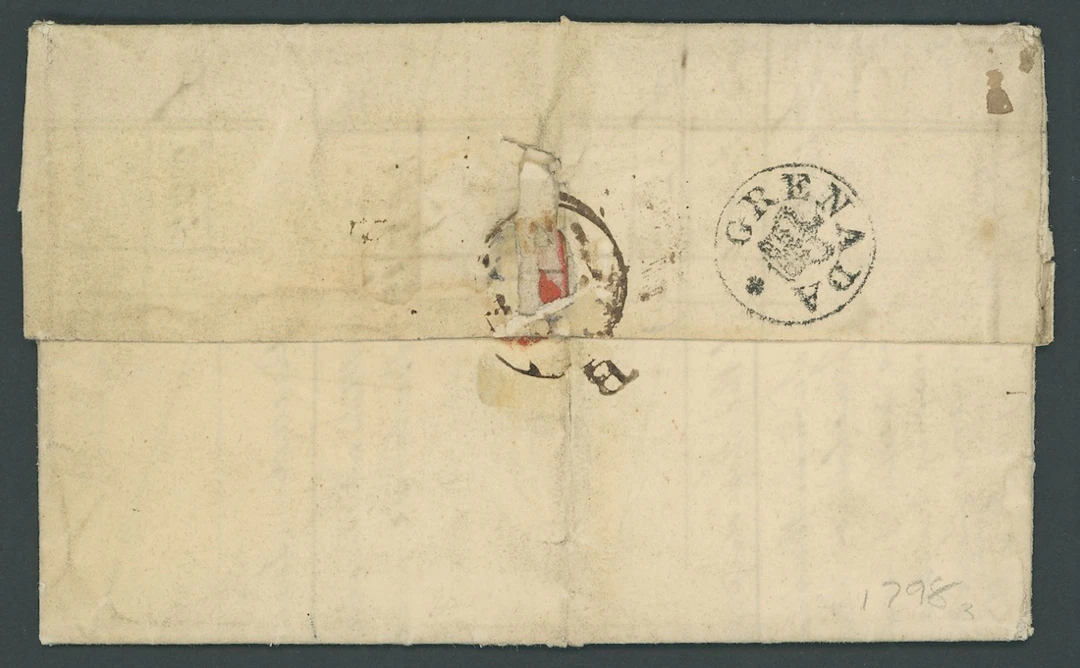 Grenada Early Letters and Handstamps 1798 (17 Dec.) entire letter