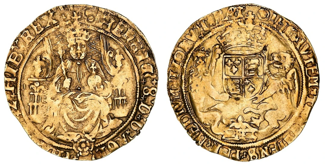 NGC AU53 | Henry VIII (1509-1547), Third Coinage, Half-Sovereign