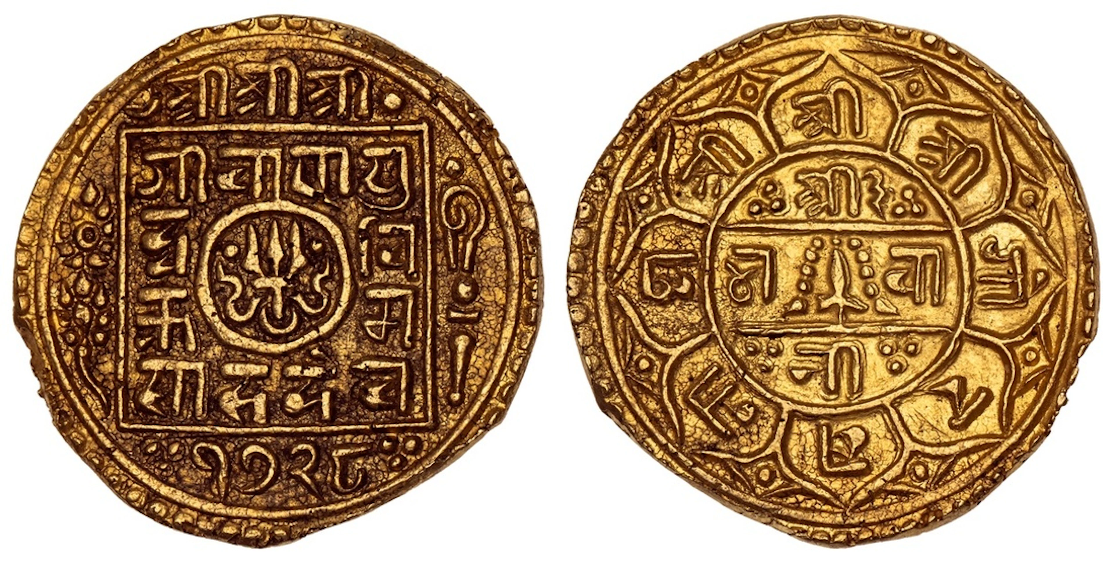 Nepal, Girvan Yuddha Vikram Shah (1799-1816), gold 1½-Mohar, SE 1728