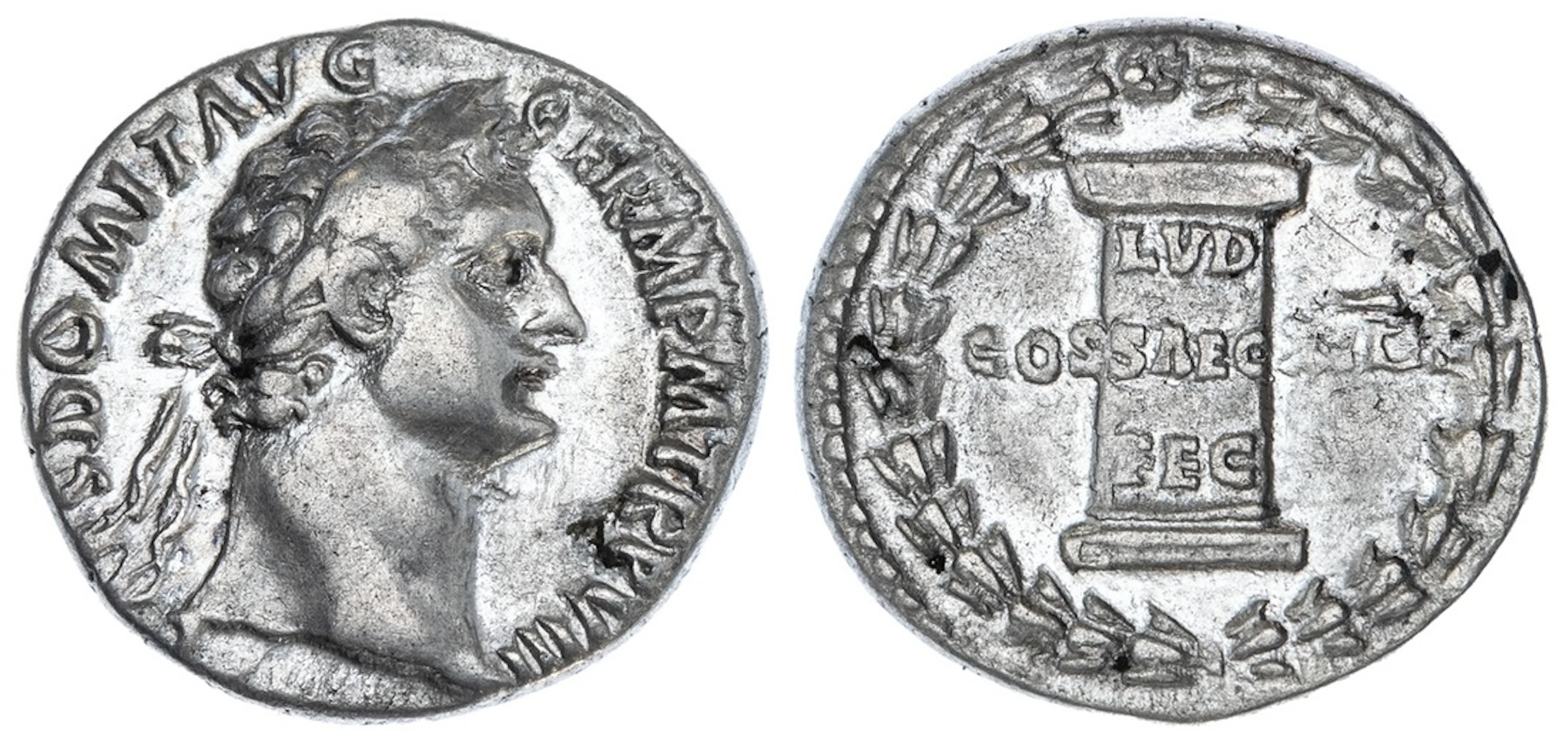 Roman Empire, Domitian (AD 81-96), AR Denarius, struck 88, [IMP] CAES