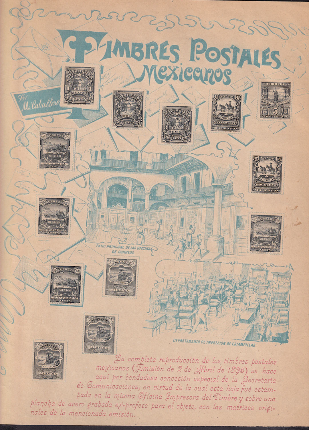 1884-1913 Post-Classic Period 1895, "Mulitas", the complete set reproduced