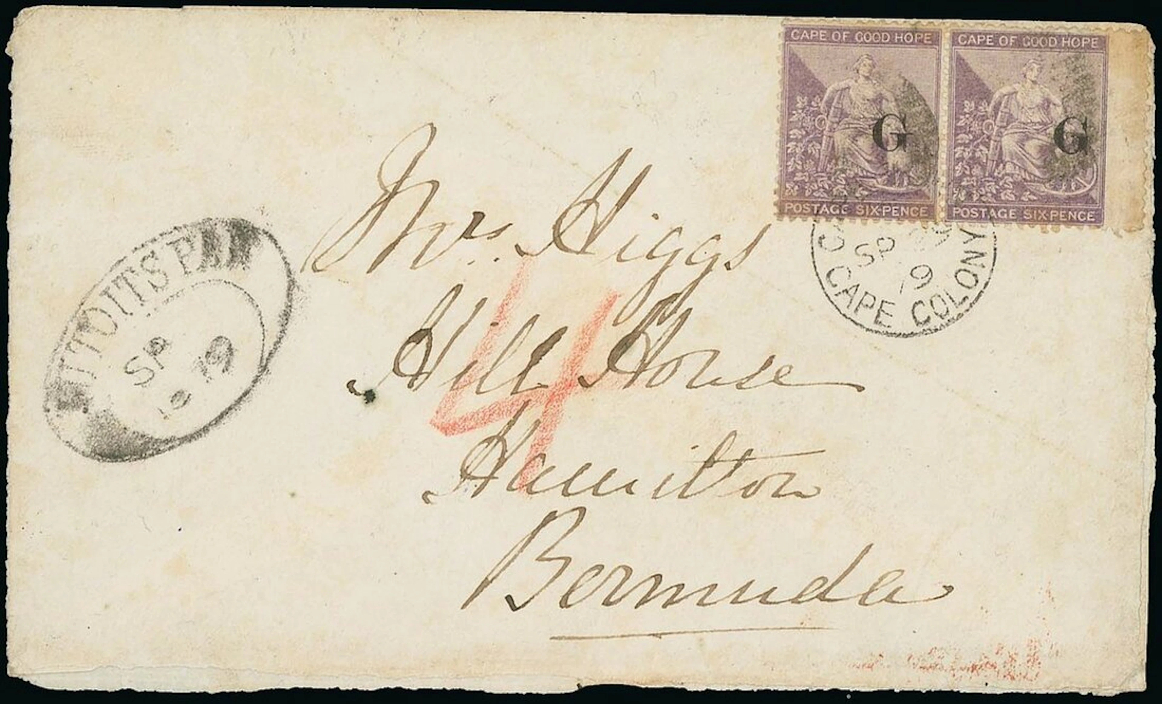 Griqualand West Issued Stamps Covers and Cancellations Values of Griqualand