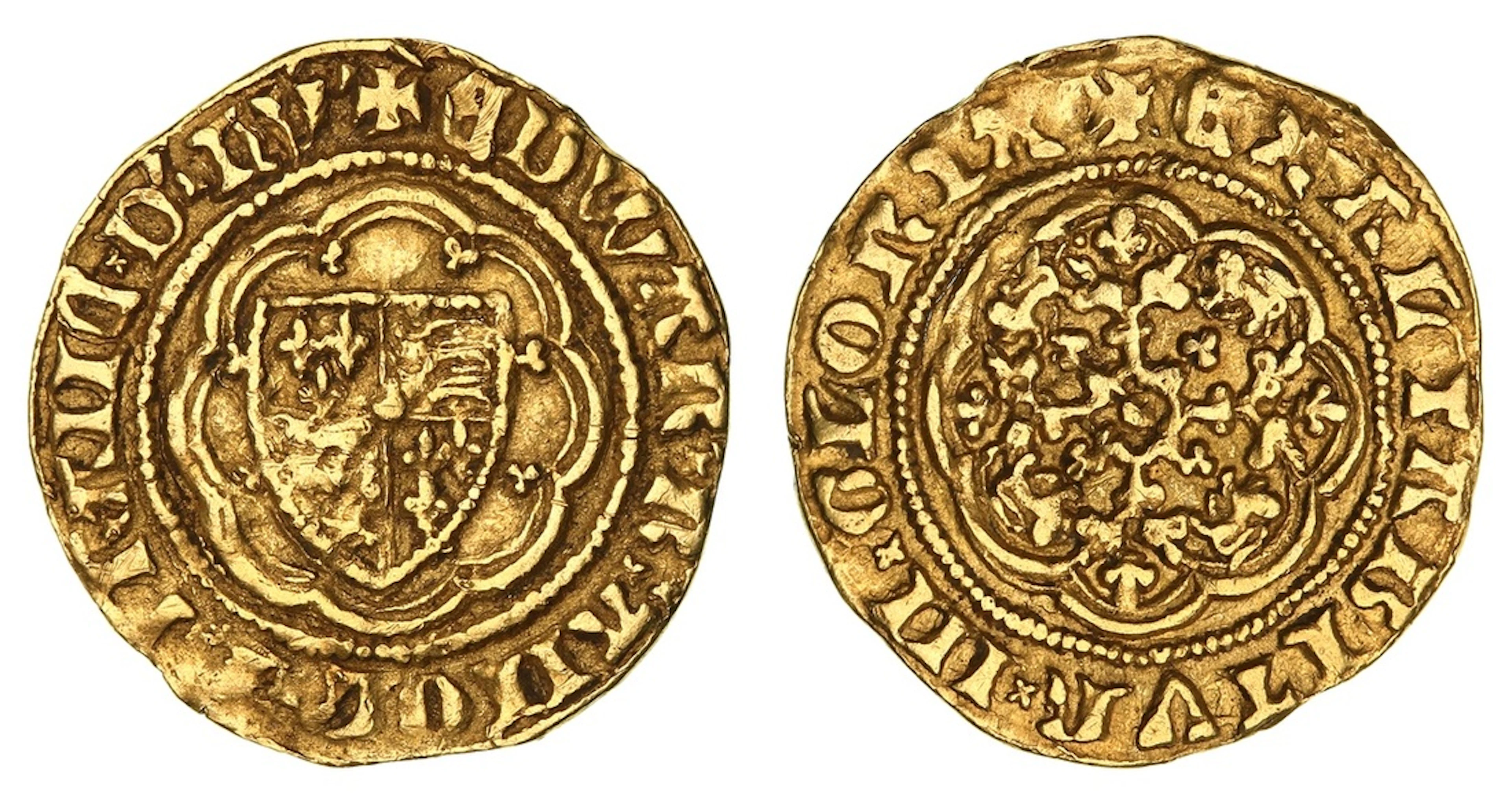 Edward III (1327-1377), Fourth Coinage, Pre-Treaty Period, Quarter-Noble