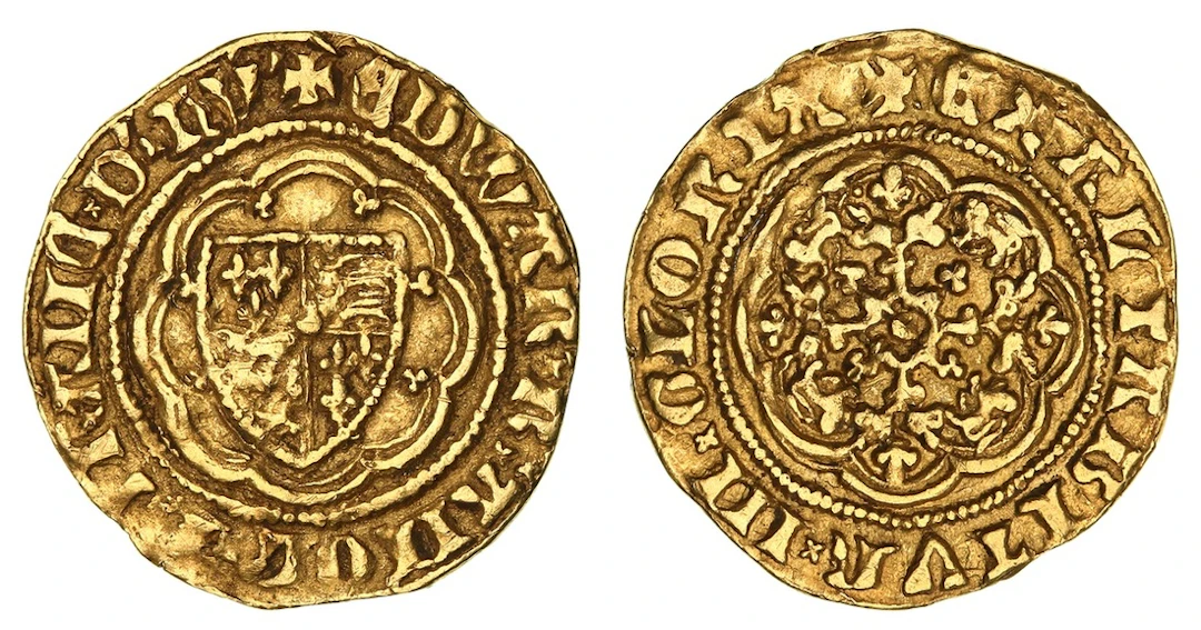Edward III (1327-1377), Fourth Coinage, Pre-Treaty Period, Quarter-Noble