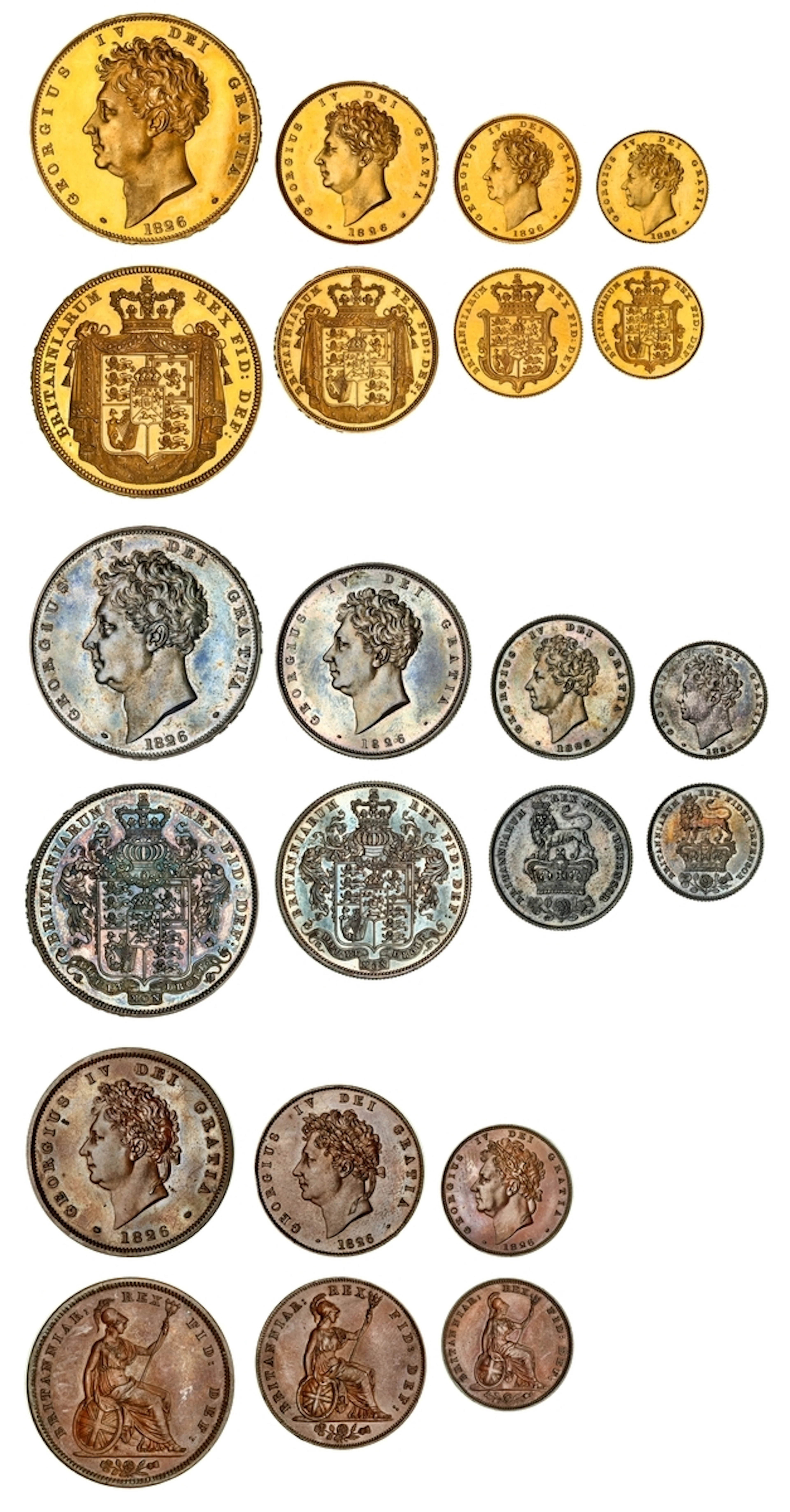 NGC PF64 UCAM - PF65BN | George IV (1820-1830), Proof Set, 1826