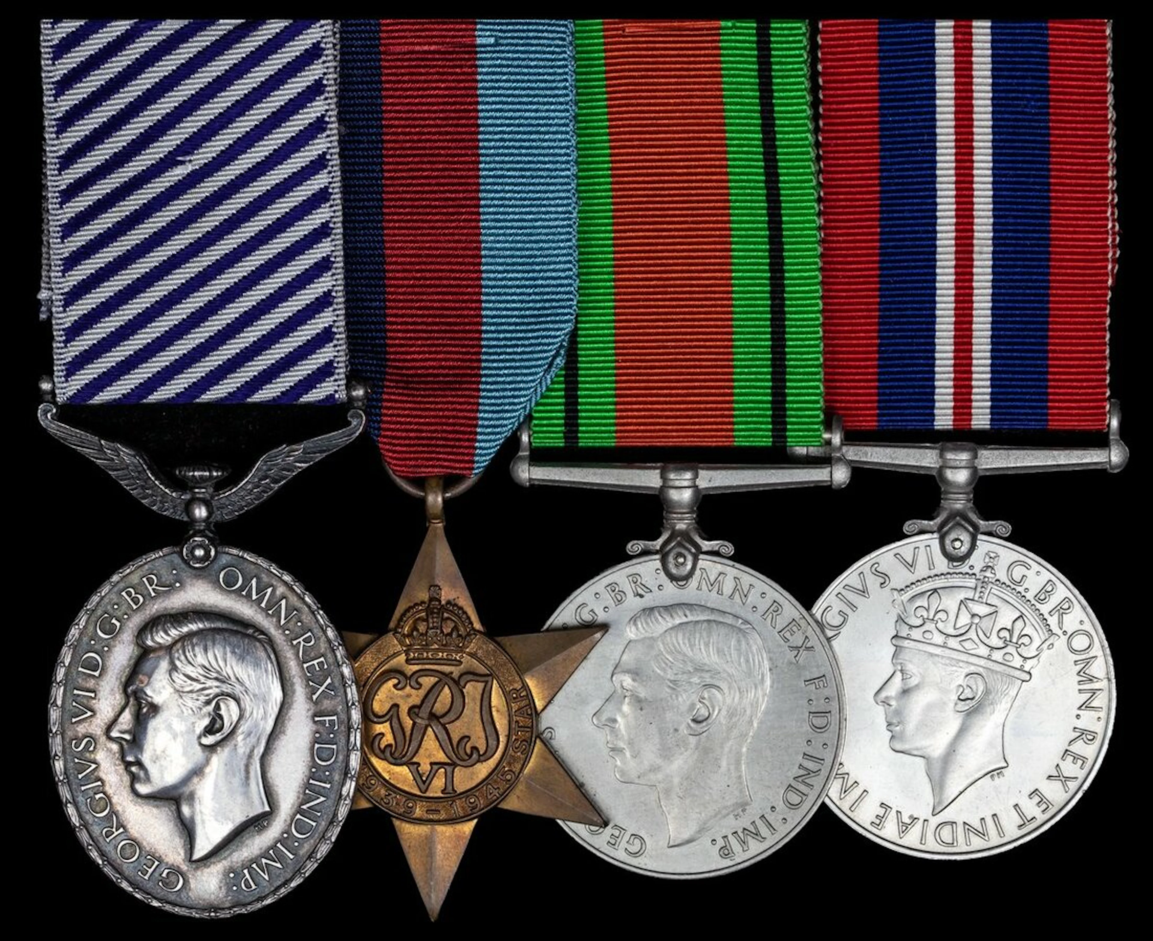 The posthumous 1942 D.F.M. group of four awarded to Sergeant J. A.