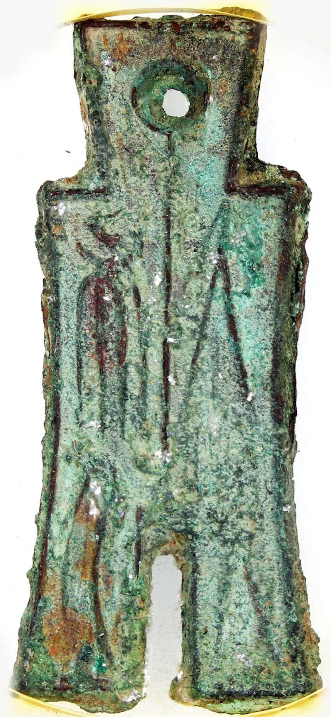 China, Xin Dynasty, [GBCA 72] Da Bu Huang Qian, 57.6*23mm, weight 20.6g