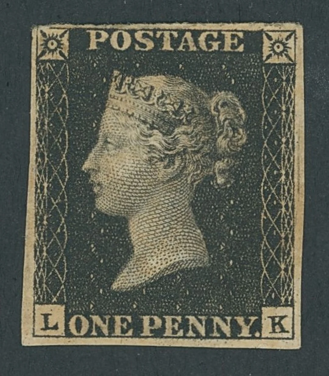 Great Britain 1840 One Penny Black Plate 6 LK, small to good margins