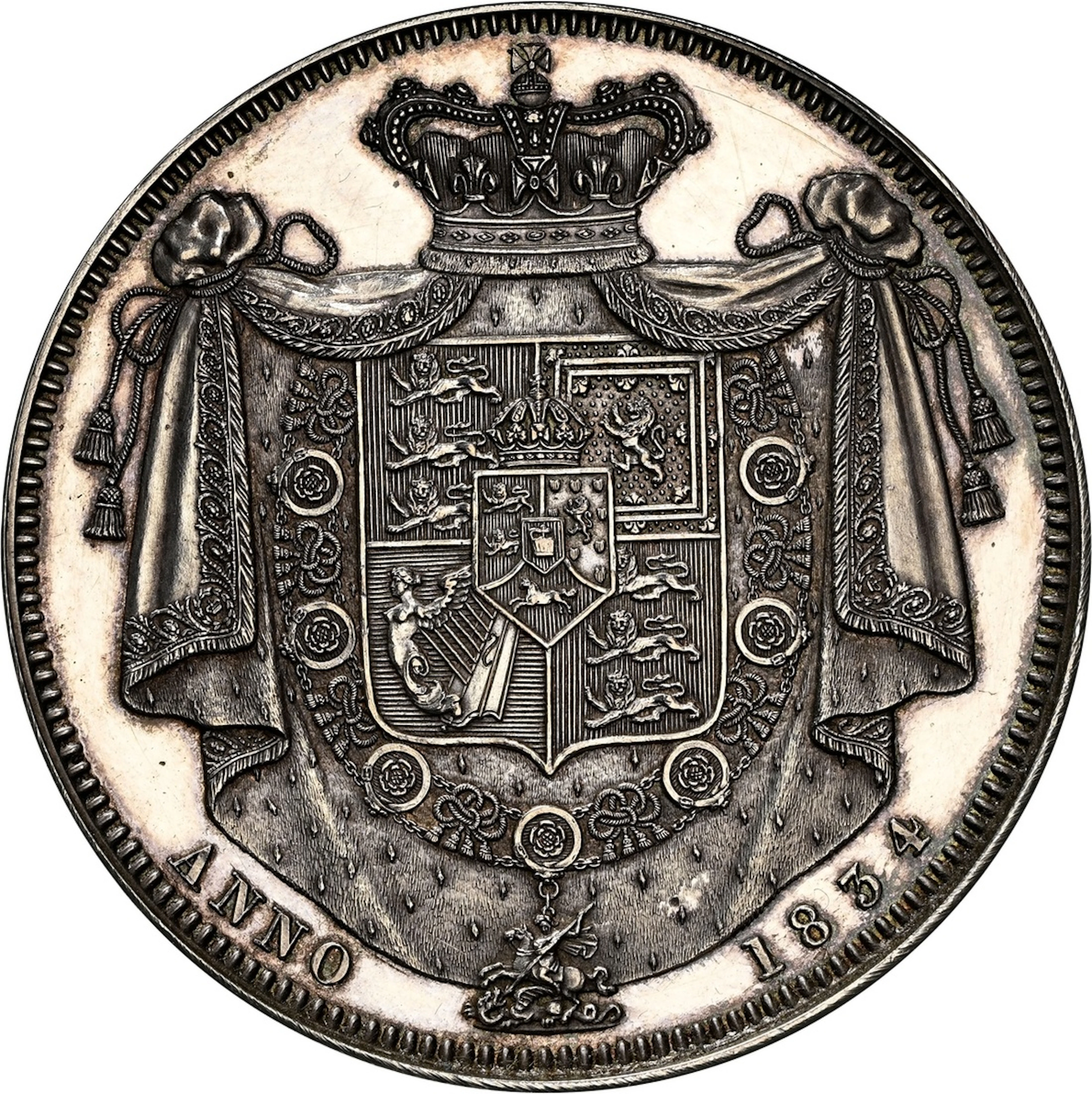 NGC PF61 CAM | William IV (1830-1837), VIP Proof Pattern Crown, 1834