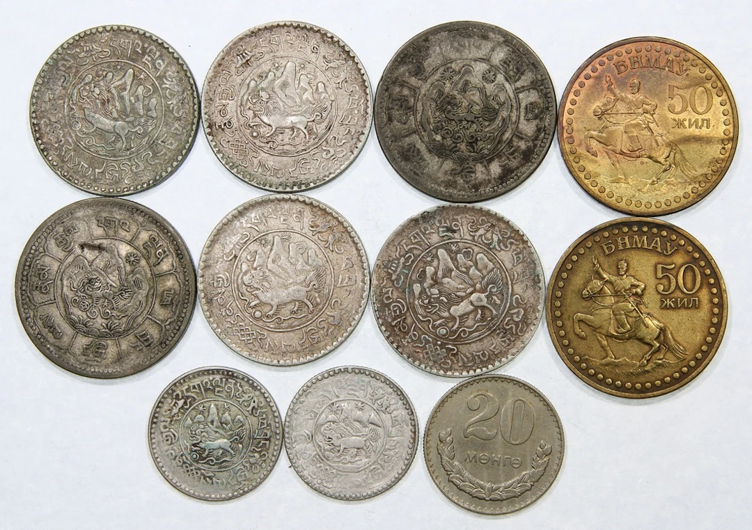 Tibet and Mongolia, a group of 11x, including