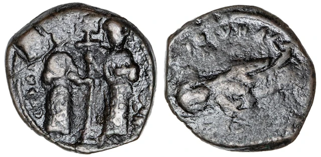 Byzantine Empire, Constantine X (1059-1067), AE Follis, +[EMMAN]OVHA