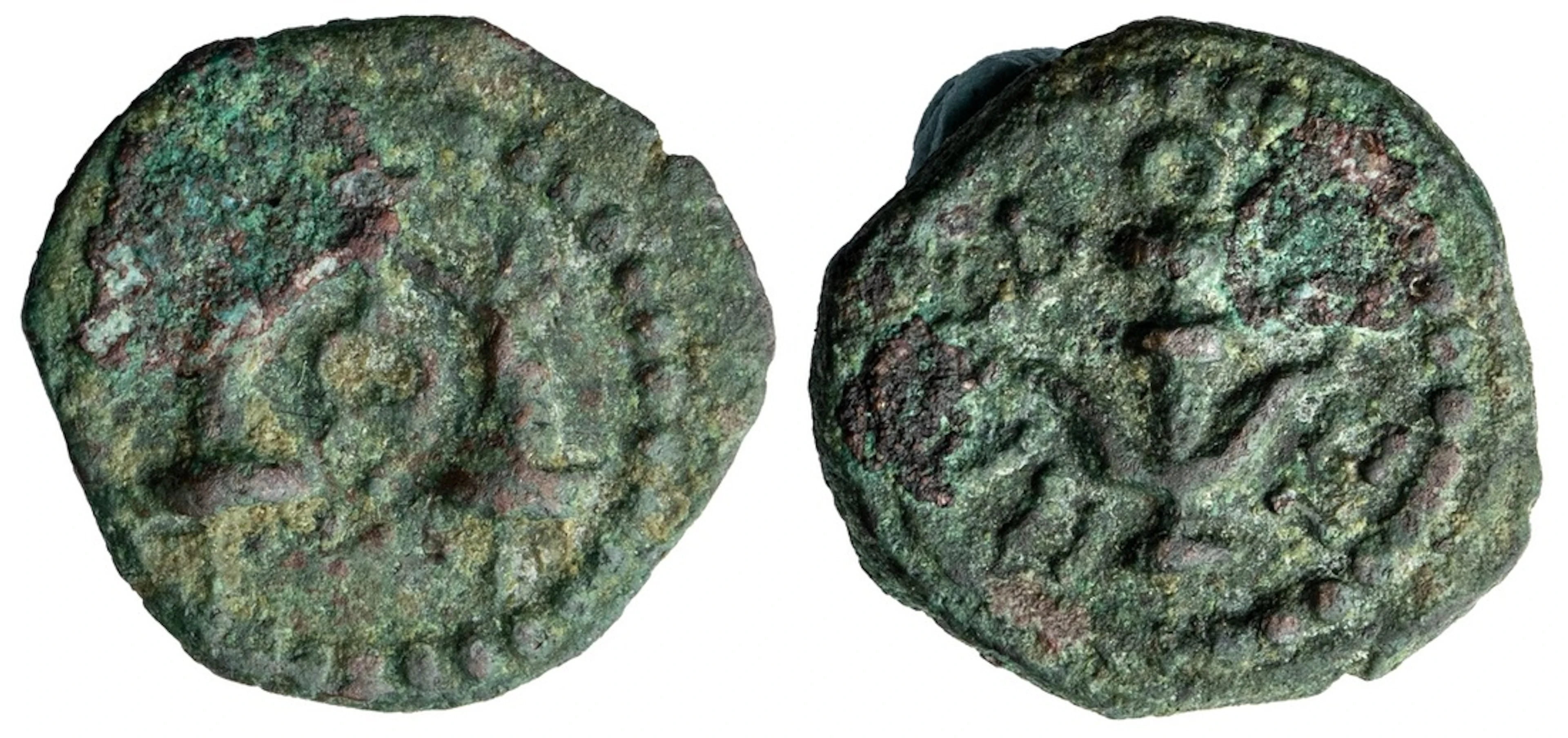 Judaea, Herod I, AE Prutah, struck 40-4 BC, caduceus between crossed