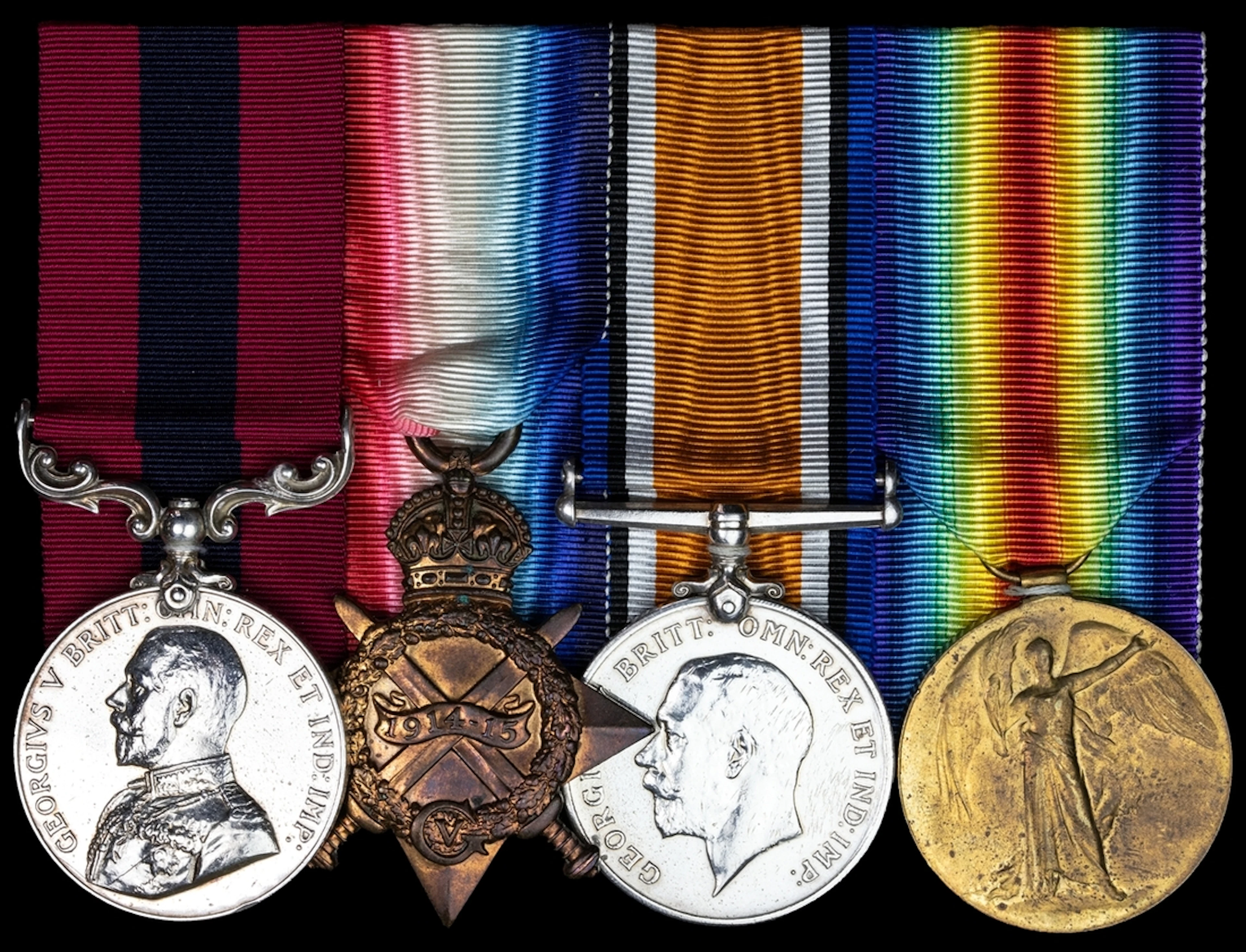 The 'Festubert and Loos 1915' Great War D.C.M. group of four awarded