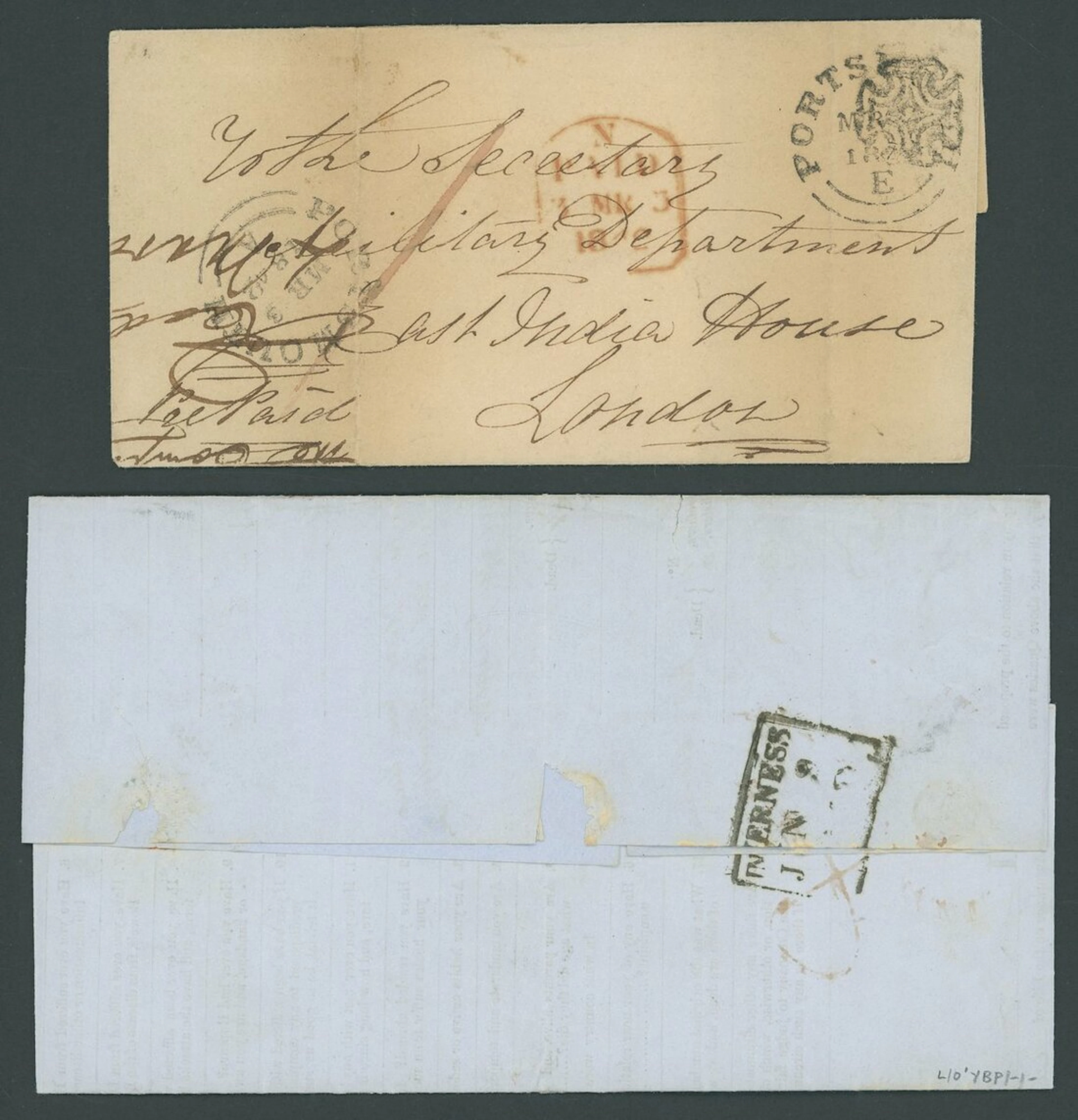Great Britain Instructional Marks Maltese Cross Applied in Error 1840-1901