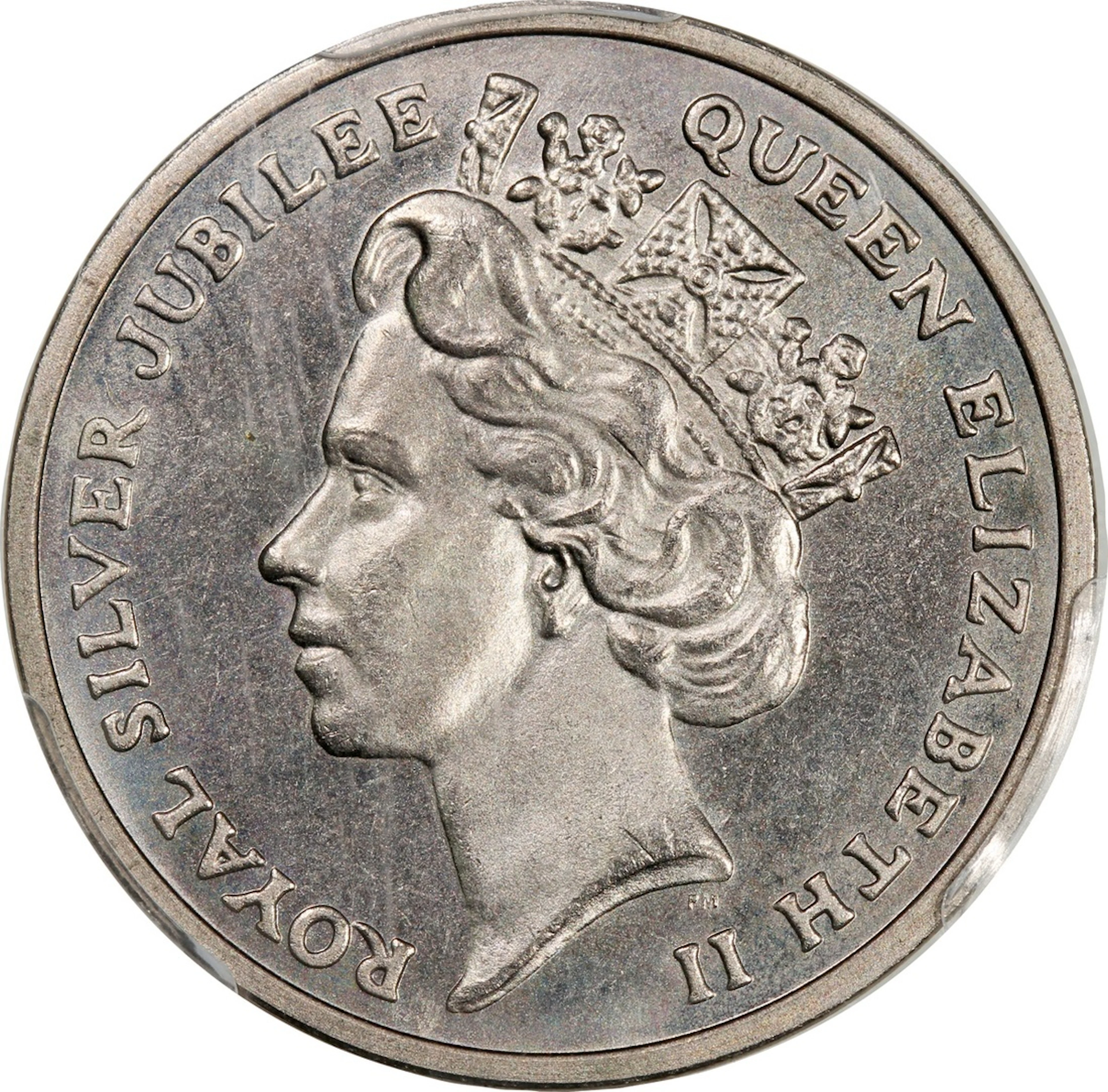 Hong Kong, [PCGS MS66] copper nickel medal, 1977, 'Silver Jubilee'