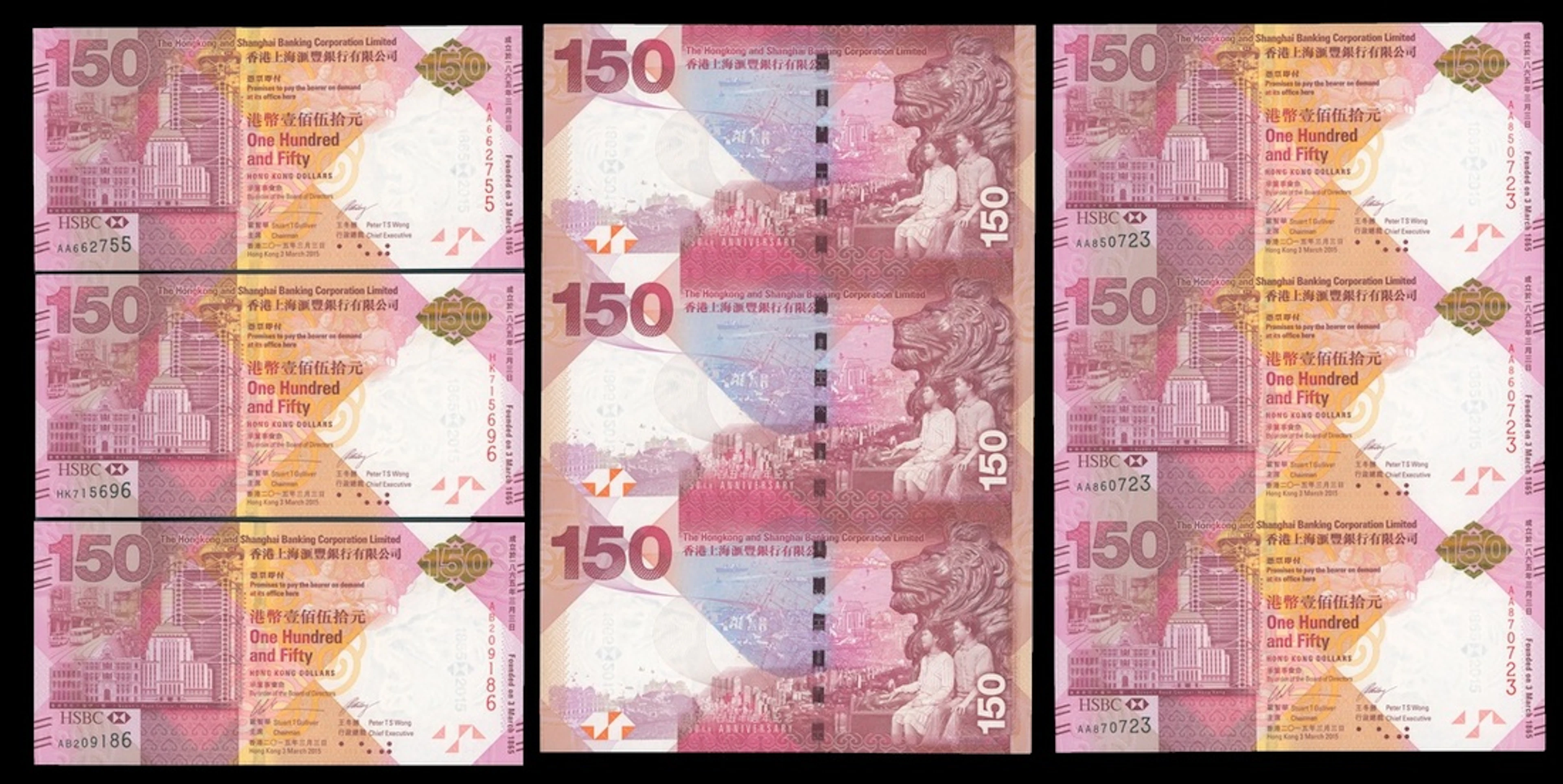 HongKong & Shanghai Banking Corporation, a group of the $150 issues