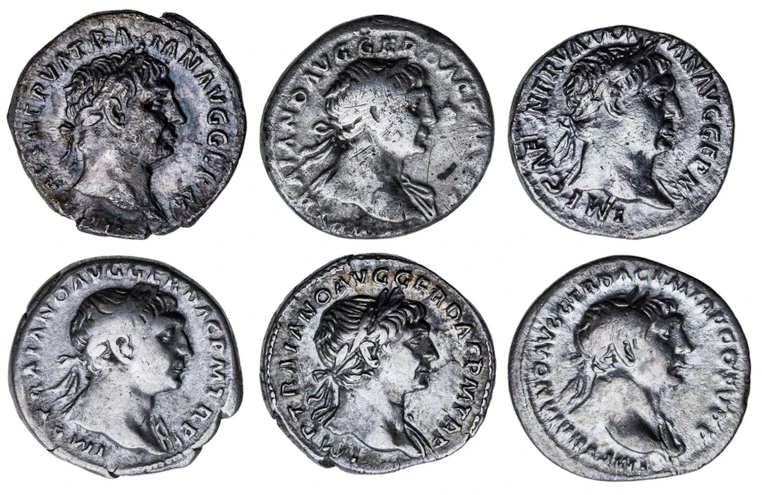 Roman Empire, Trajan (98-117), AR Denarii (6): i) struck 100, IMP