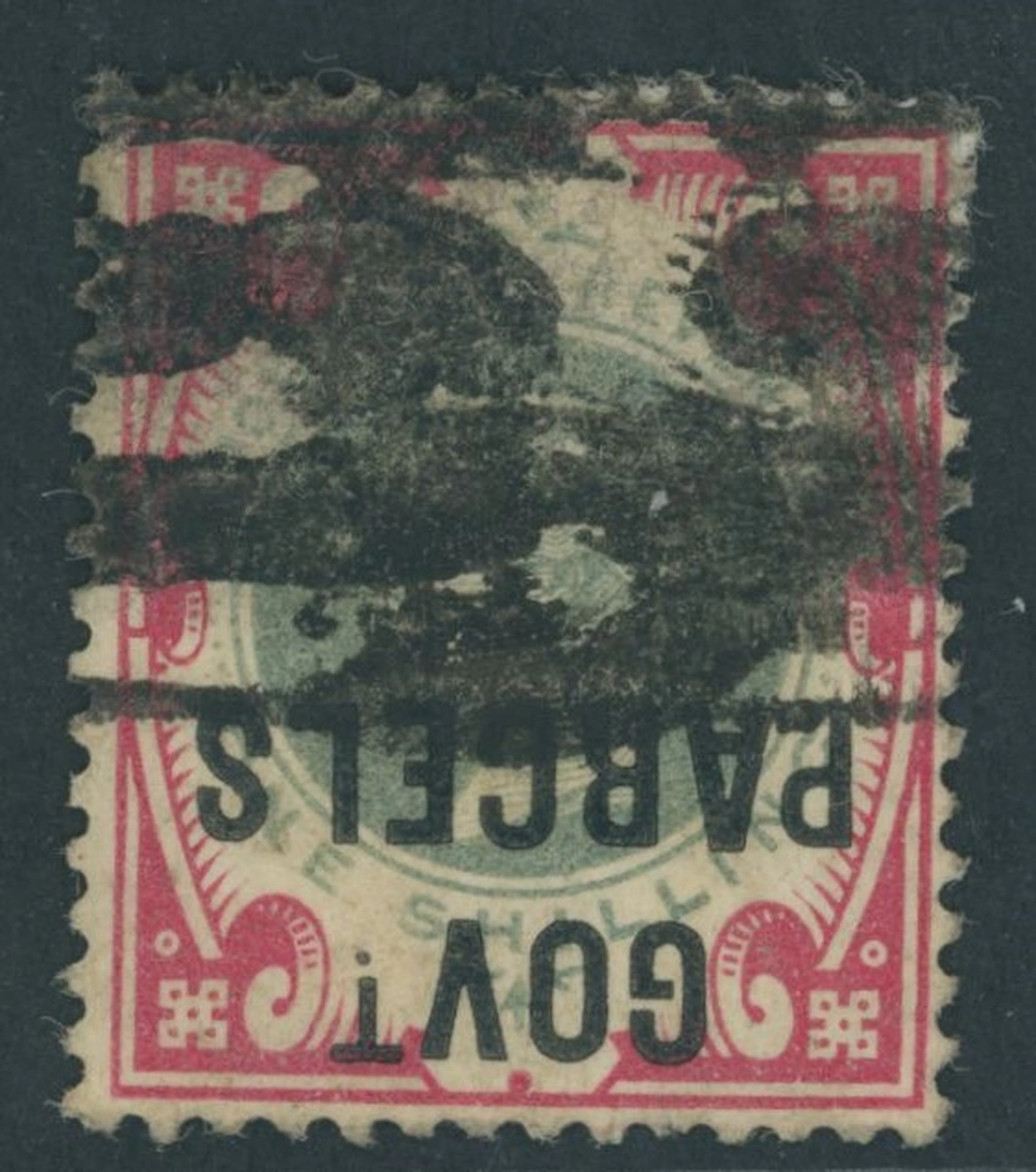 Great Britain Officials Government Parcels 1891-1900 1/- green and