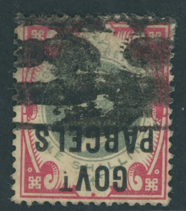 Great Britain Officials Government Parcels 1891-1900 1/- green and