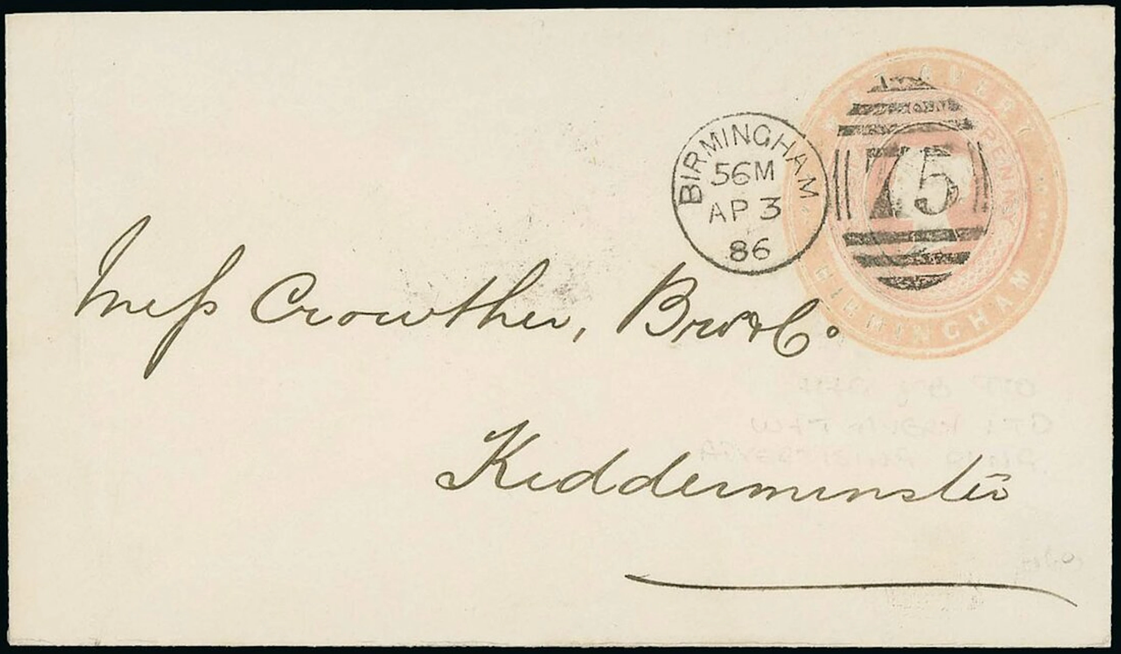 Great Britain Postal Stationery Advertising Rings Private Issues W
