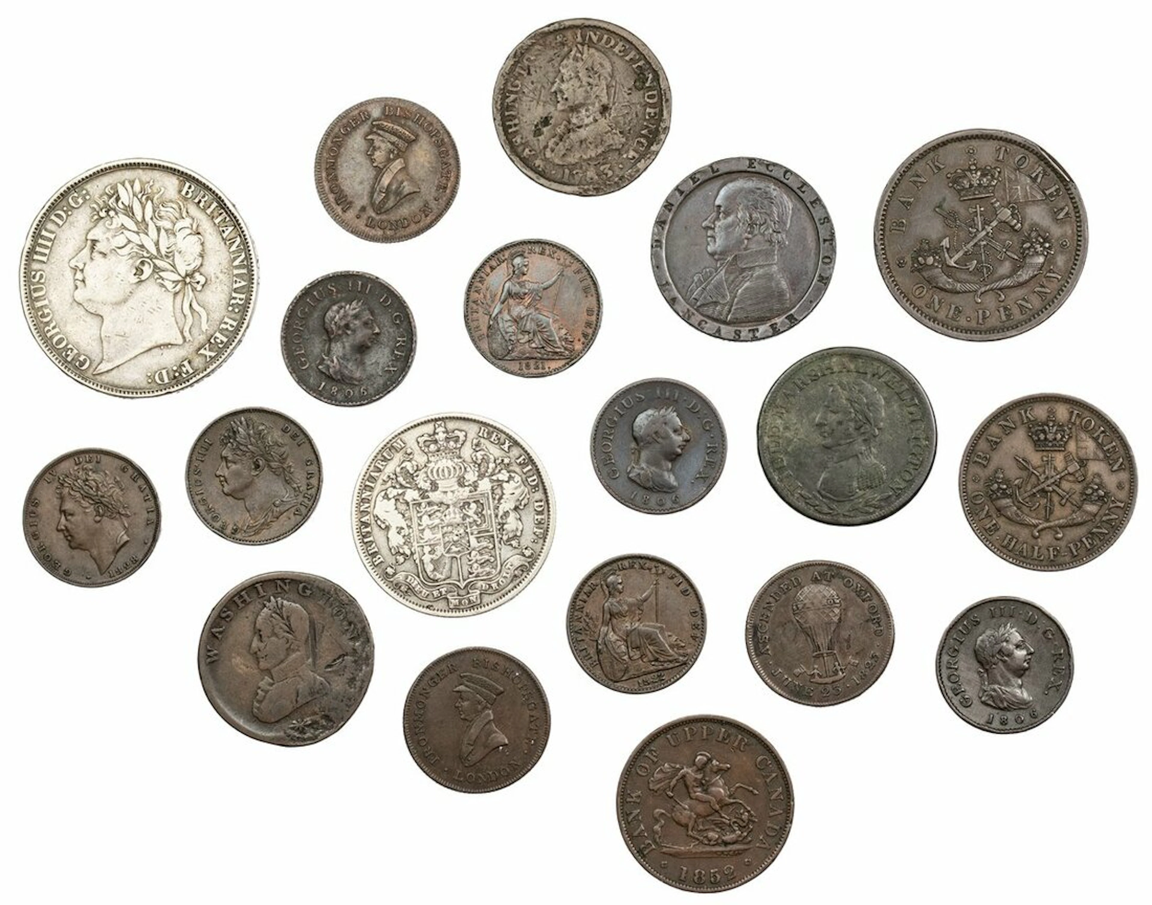 George IV (1820-1830), Crown, 1821 SECUNDO, laureate head left, rev.