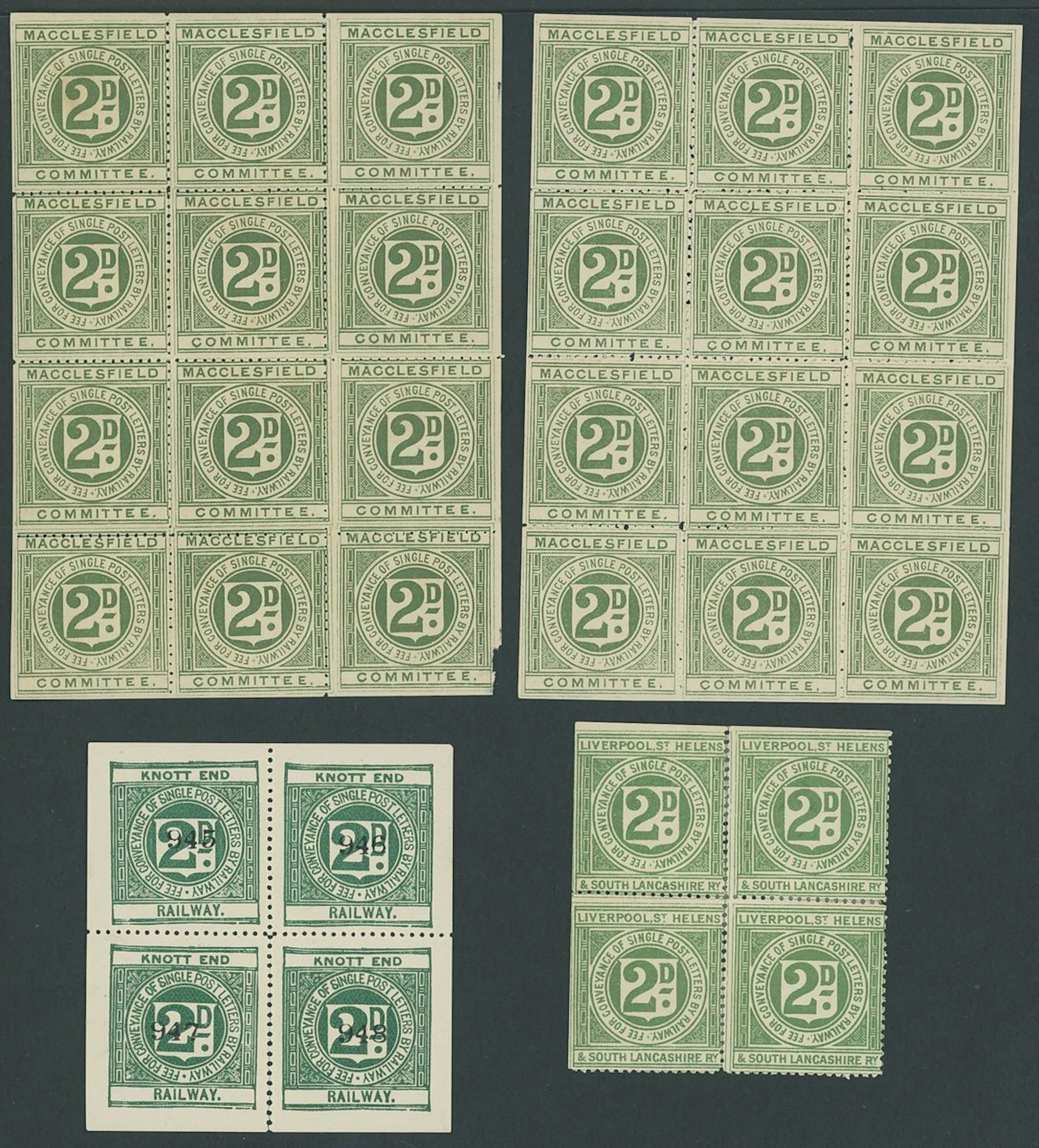 Great Britain Railway Stamps 1855-1960s A very large collection of