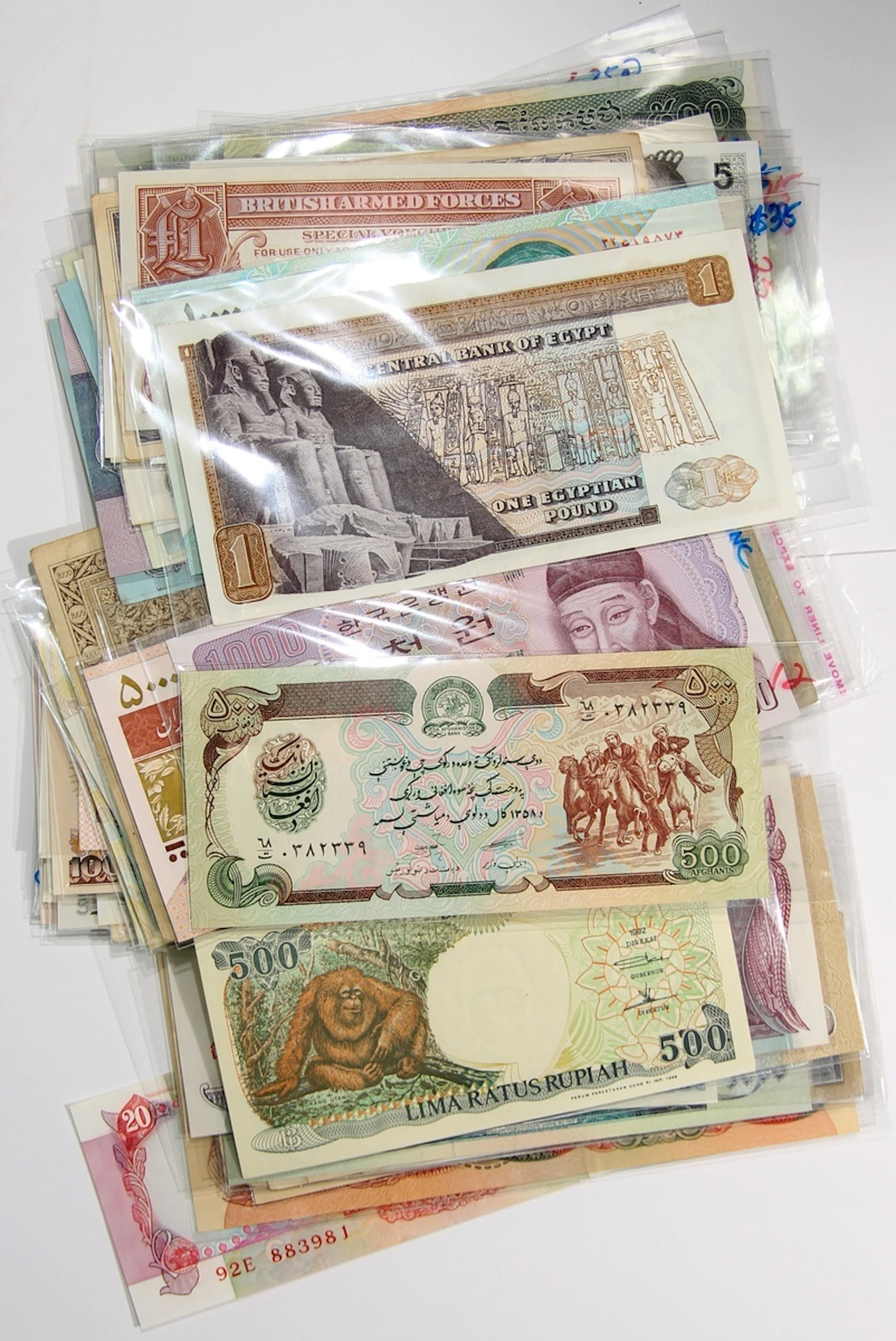 World Banknotes, a group of ca.120x, including Egypt, French Indo