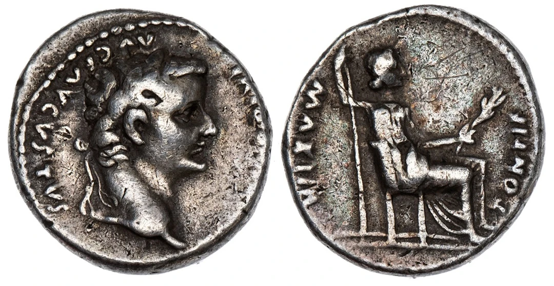 Roman Empire, Tiberius (AD 14-37), AR 'Tribute Penny' Denarius, struck