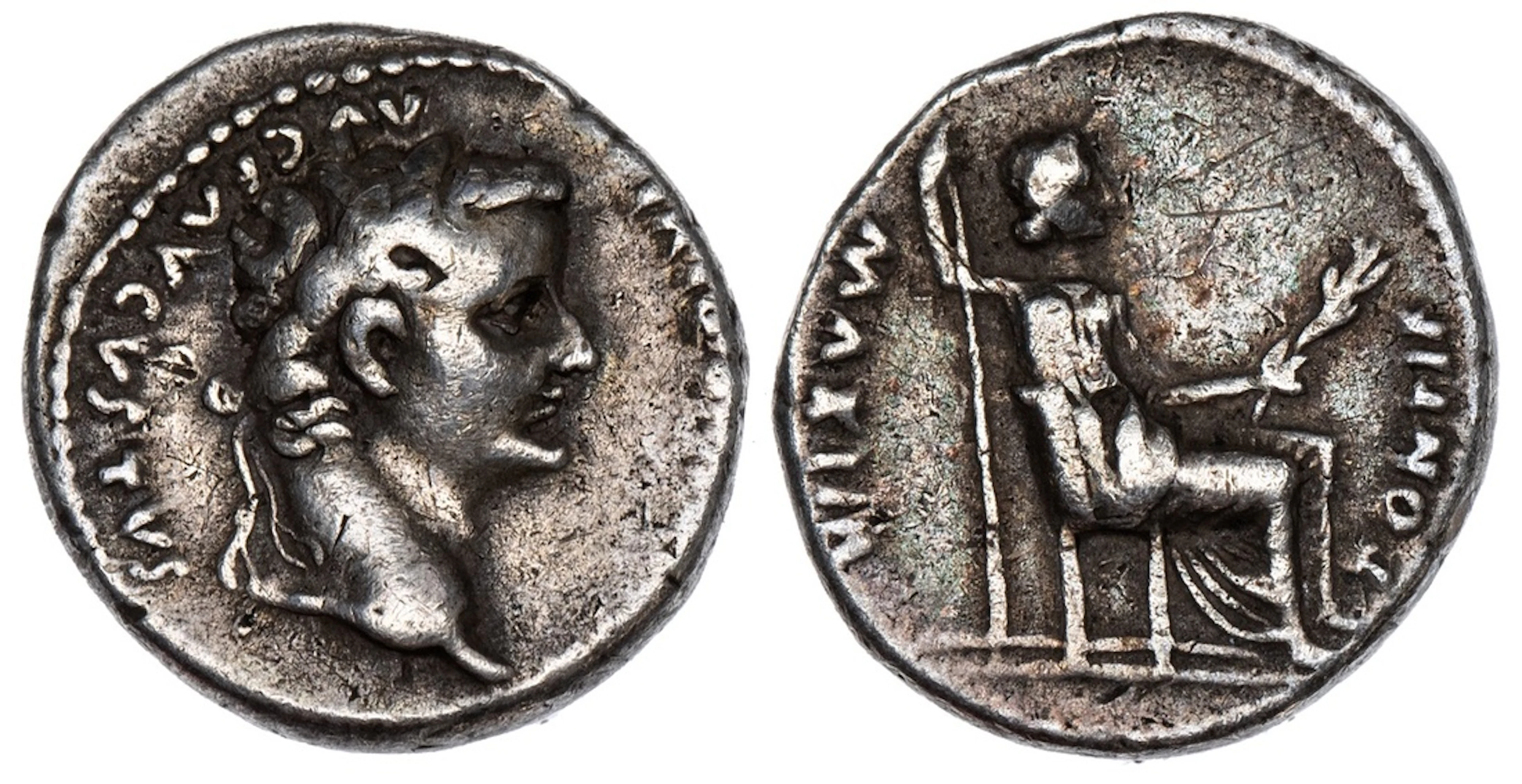 Roman Empire, Tiberius (AD 14-37), AR 'Tribute Penny' Denarius, struck