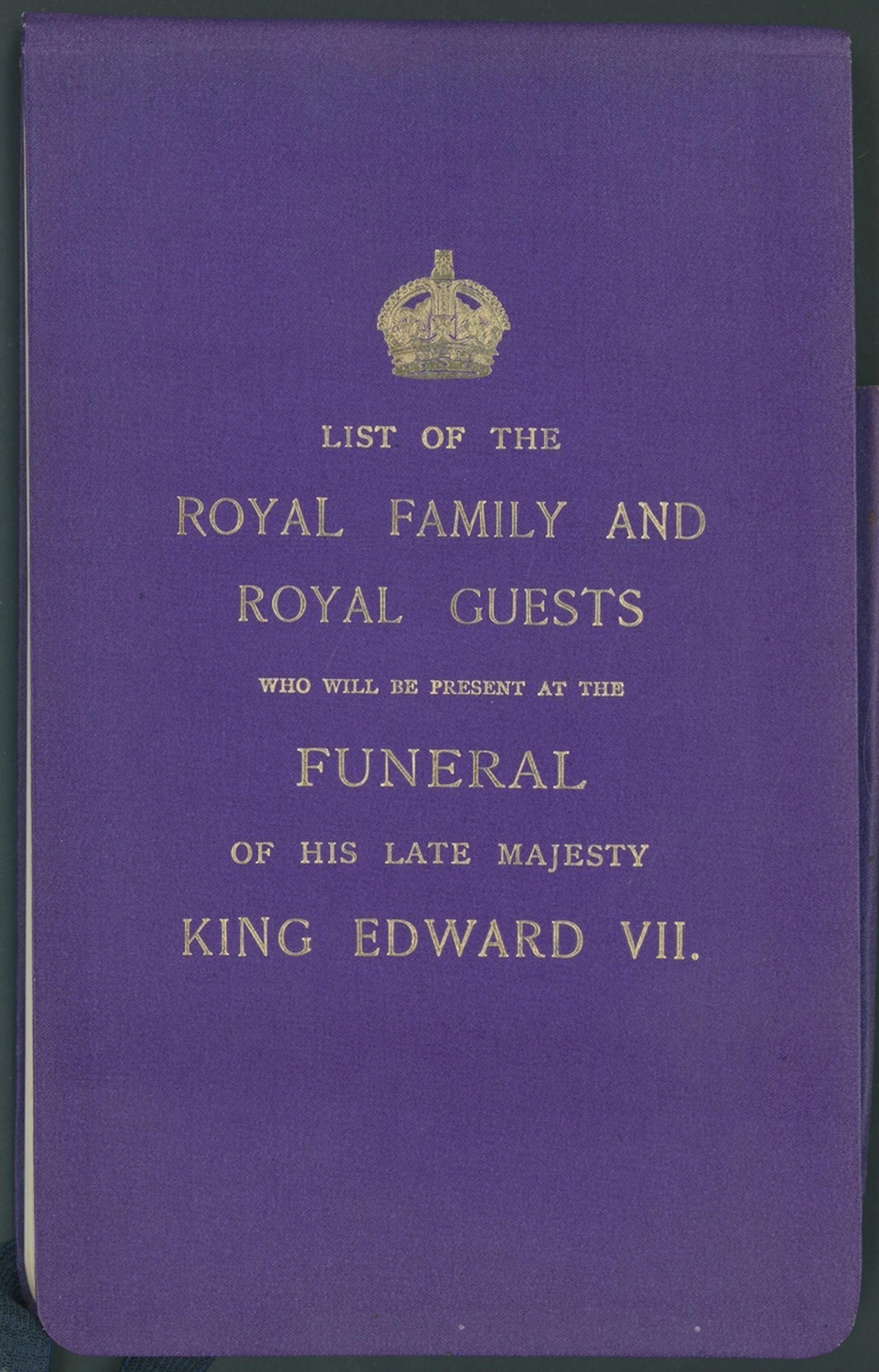 Great Britain Royalty King Edward VII / King George V 1910 Purple