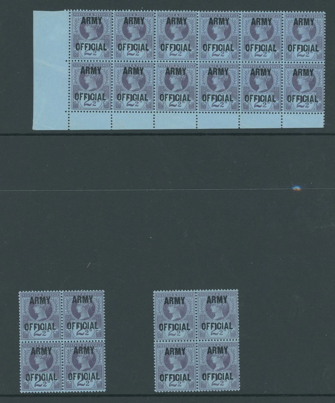 Great Britain Officials Army Official 1896-1901 2½d. purple on blue