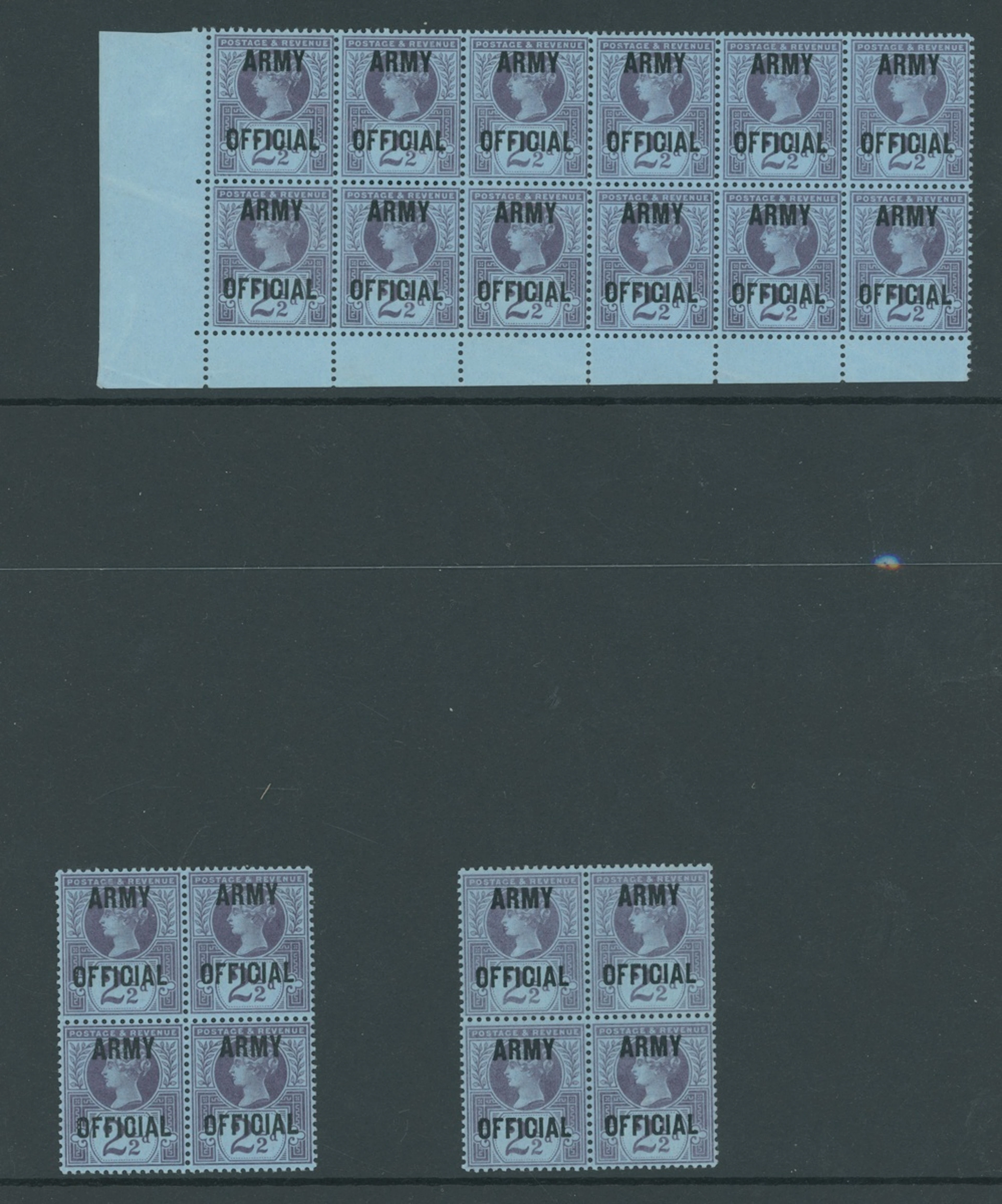 Great Britain Officials Army Official 1896-1901 2½d. purple on blue