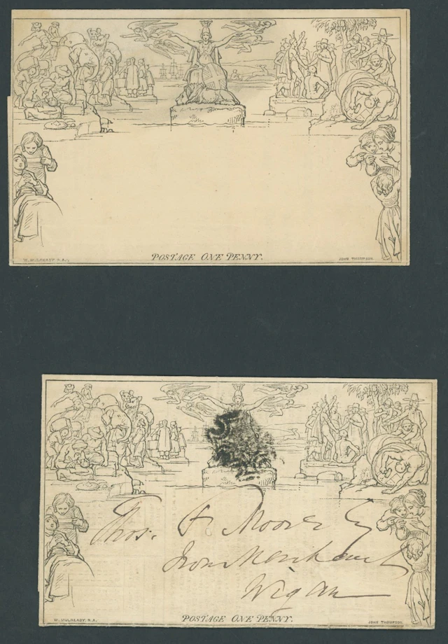 Great Britain 1840 Mulready One Penny Lettersheet A254, unused and