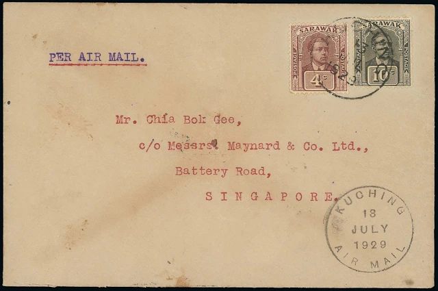Sarawak Airmails The Sarawak Government Air Service 1929 (13 July)