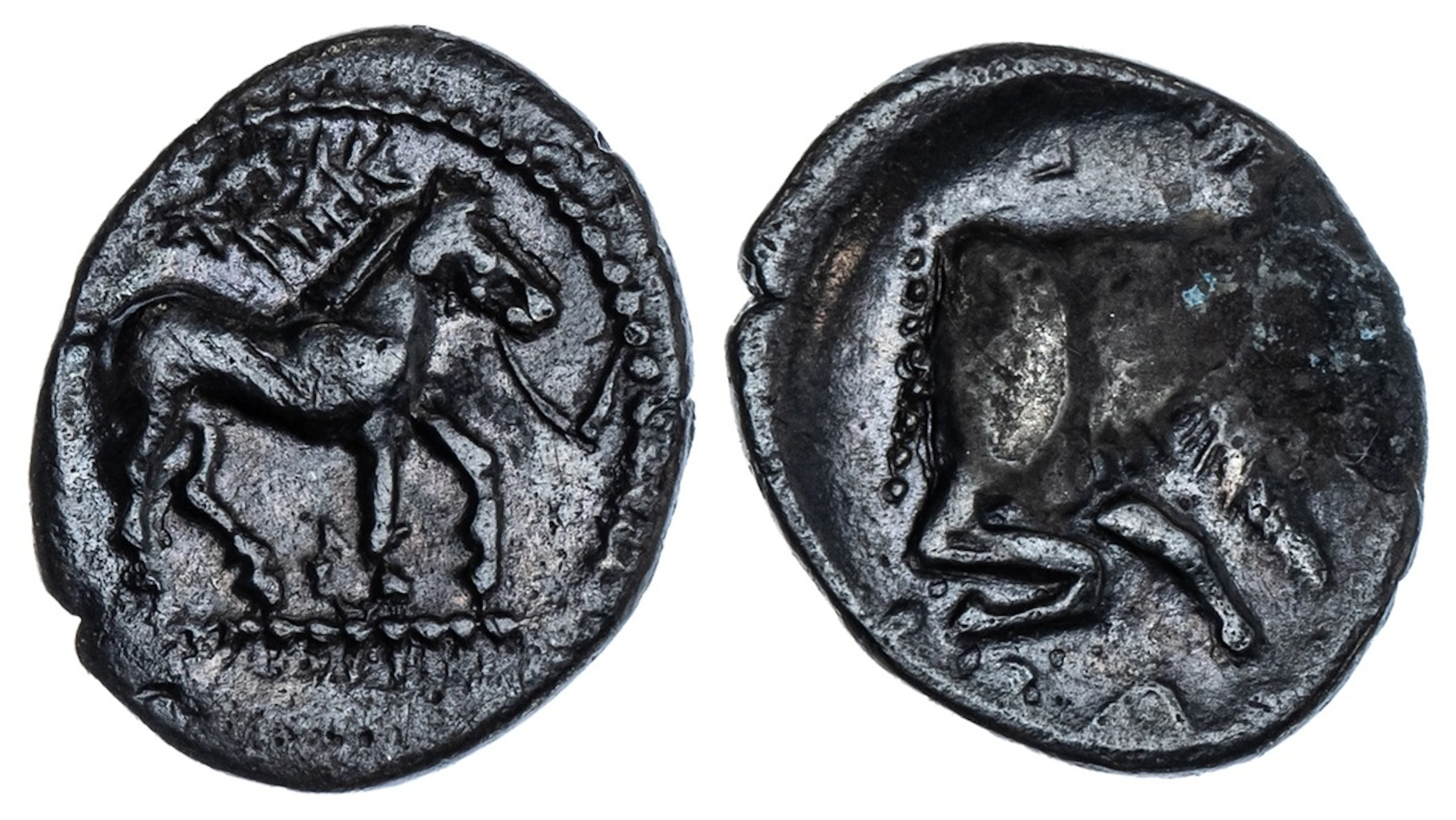 Sicily, Gela, AR Litra, struck c. 465-450 BC, horse advancing right