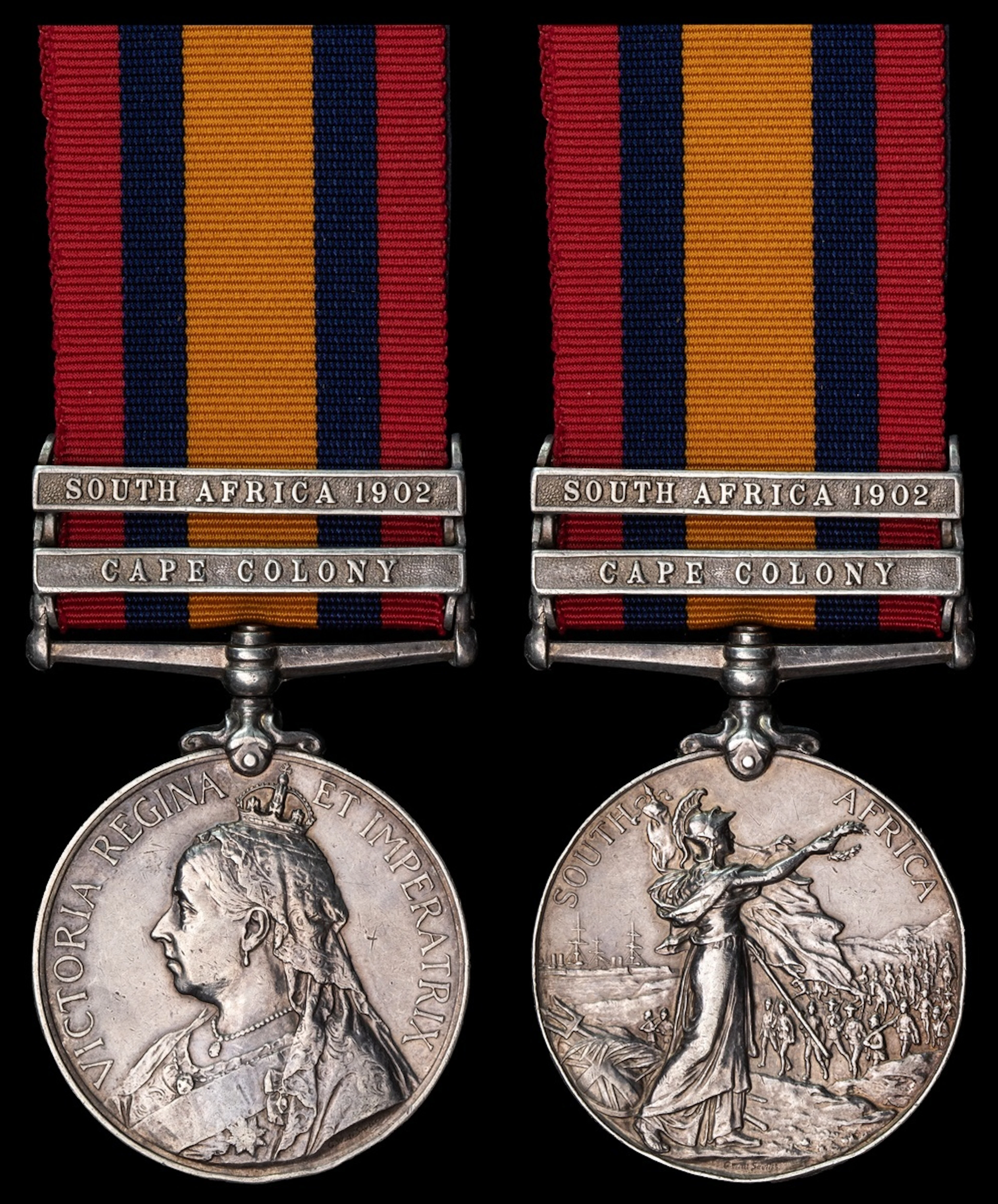The Queen's South Africa Medal awarded to Private R. Atherton, Loyal