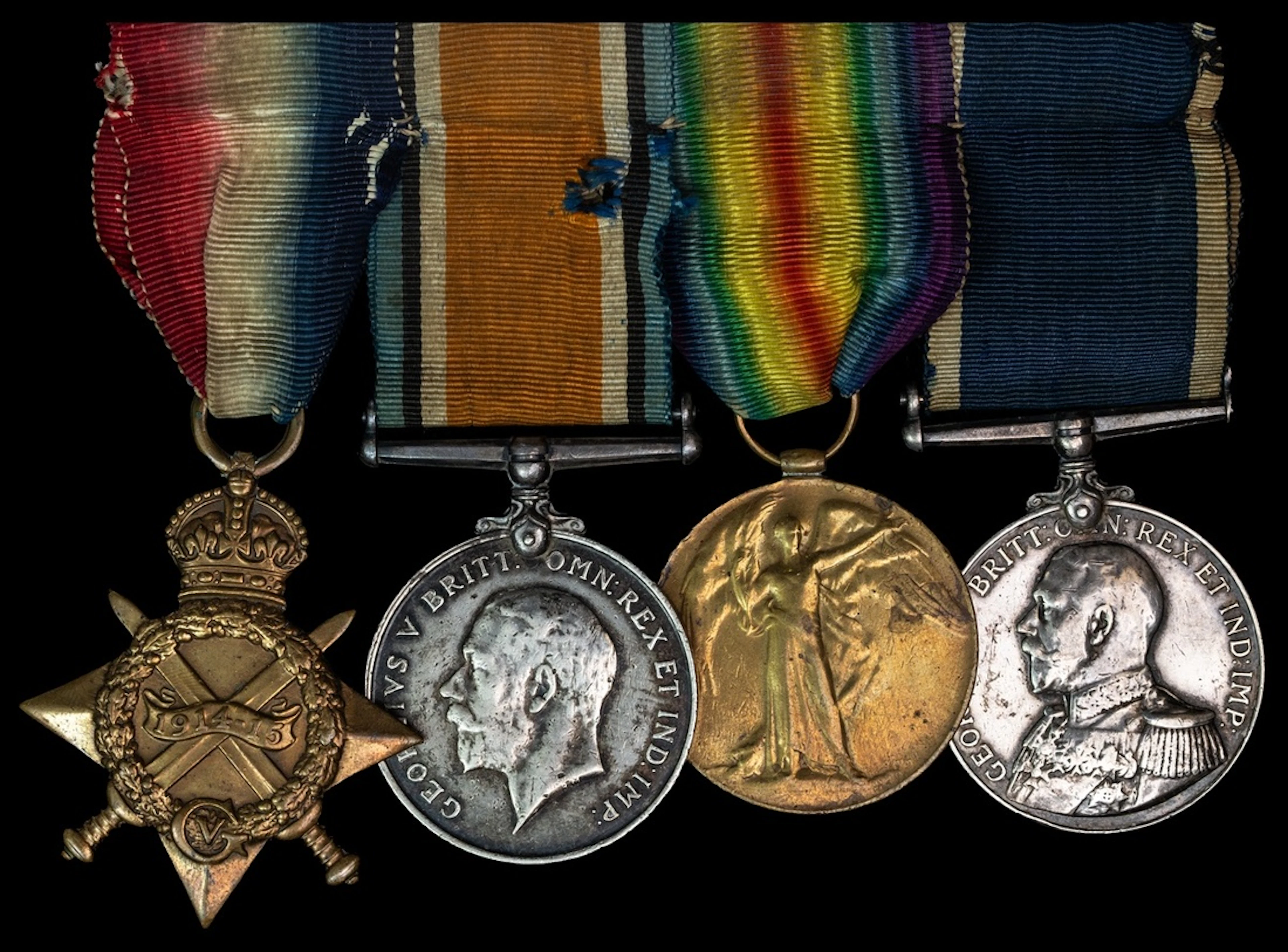 Four: Able Seaman W. G. Luckett, Royal Navy 1914-15 Star (2764. W.