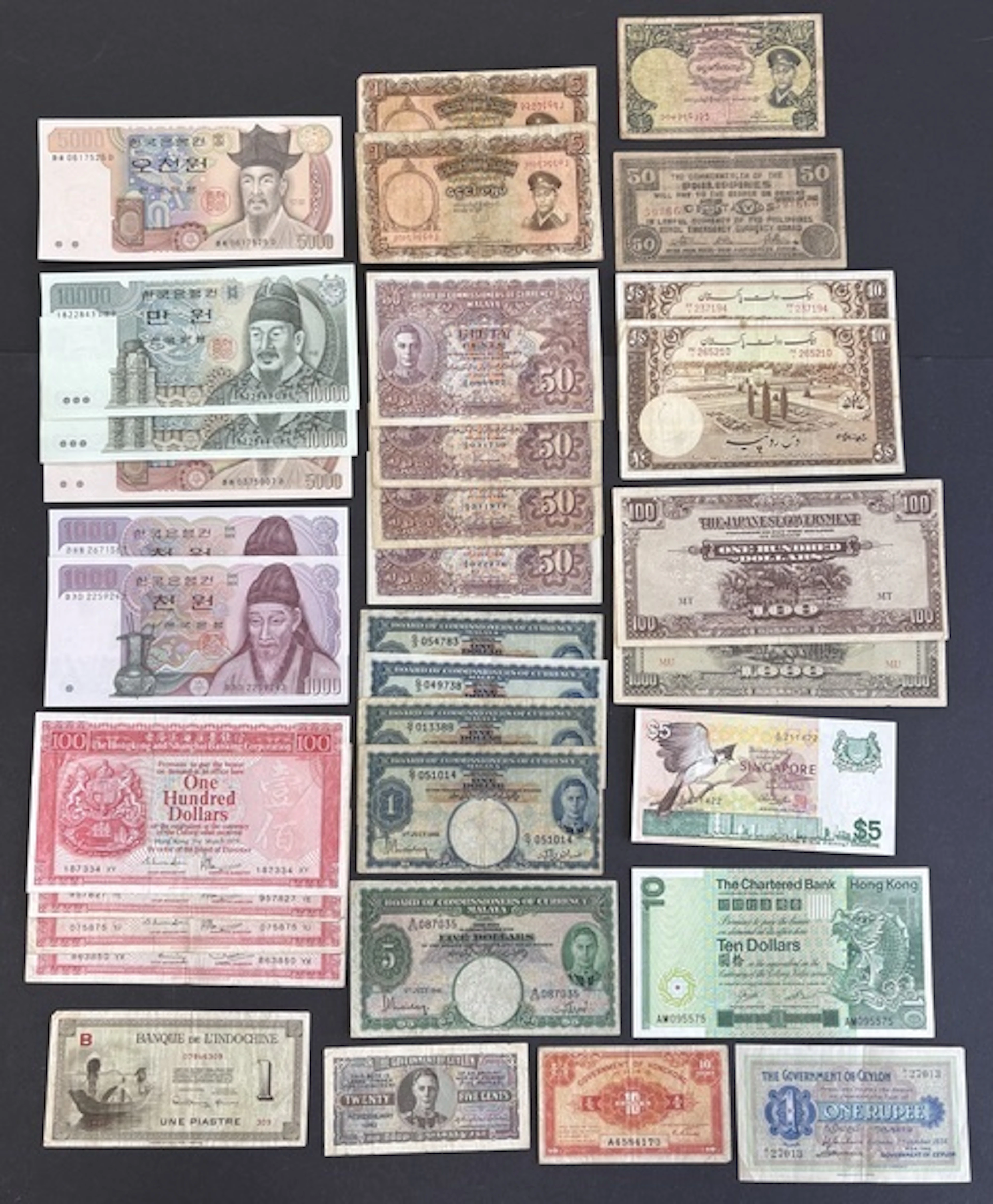 Asia, [33 notes] 1939-2002