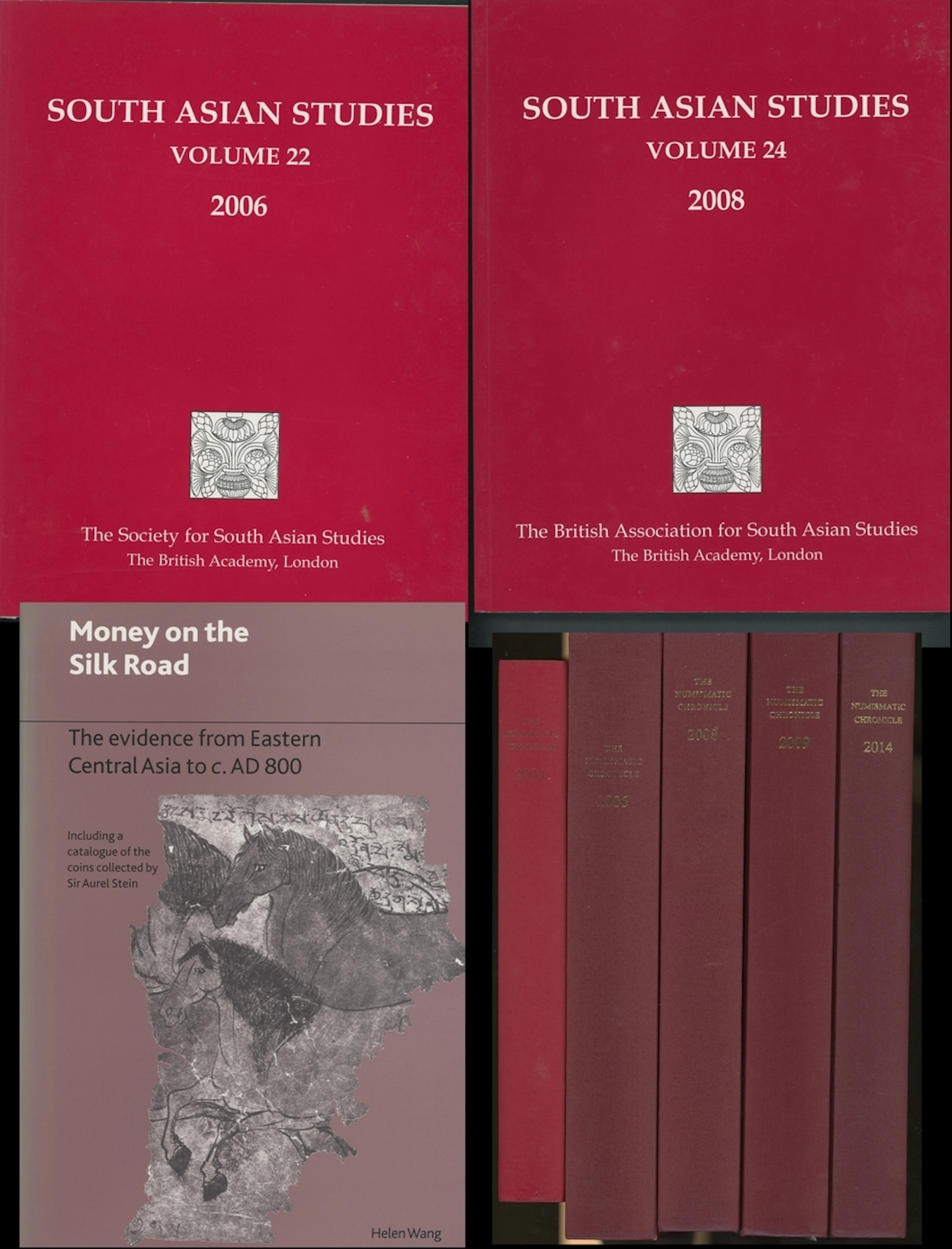 Asian Interest, Numismatic Chronicle, Books (5), 2004, 2006, 2008