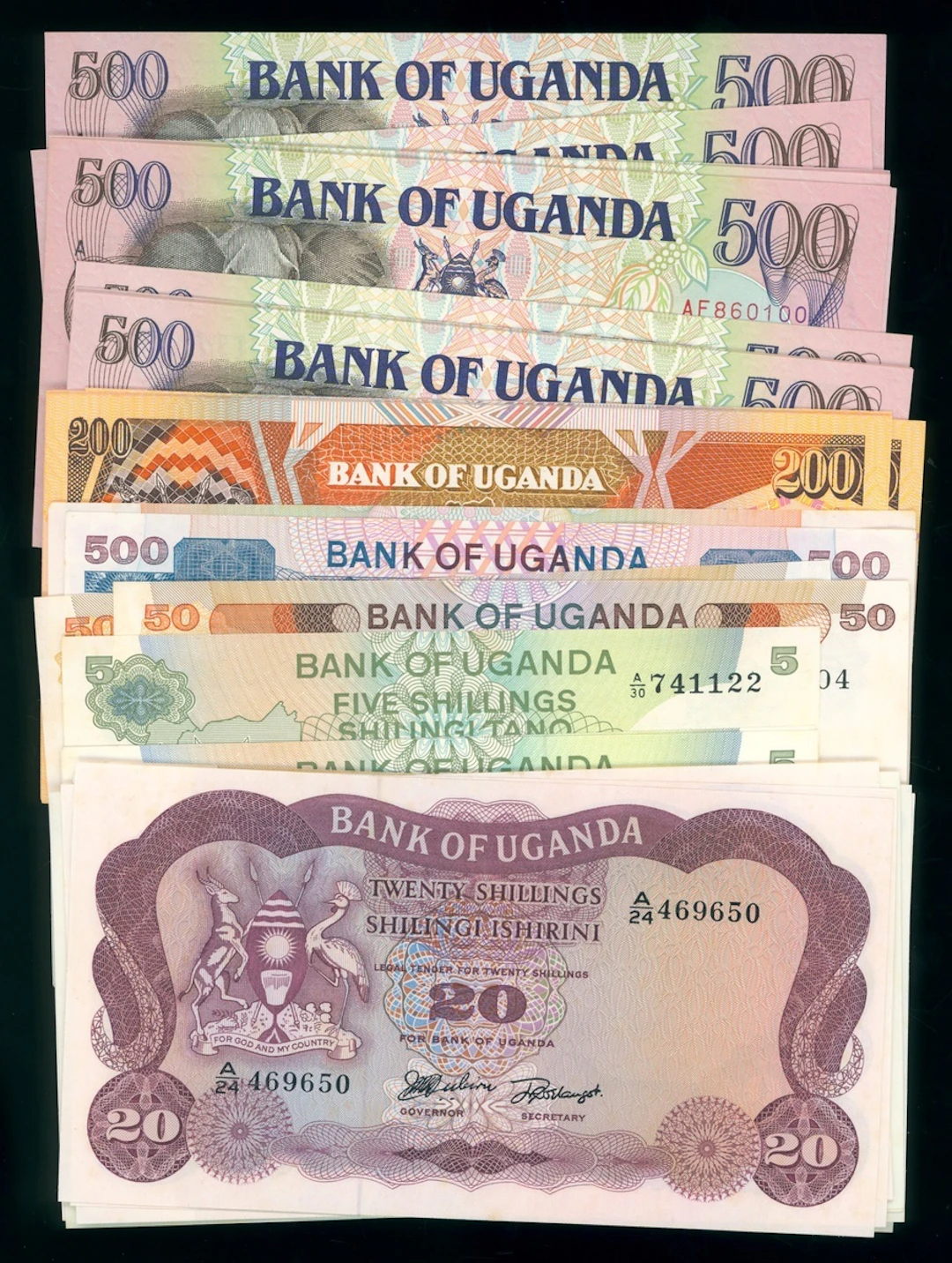 Bank of Uganda, a group of 49x, including, (Pick 3, 5, 9, 15, 20
