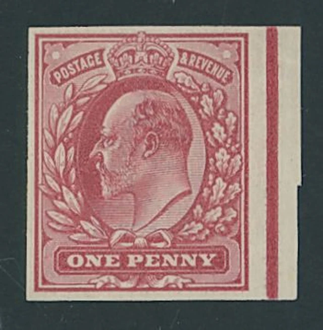 Great Britain King Edward VII 1902-10 De La Rue 1d. imperforate colour