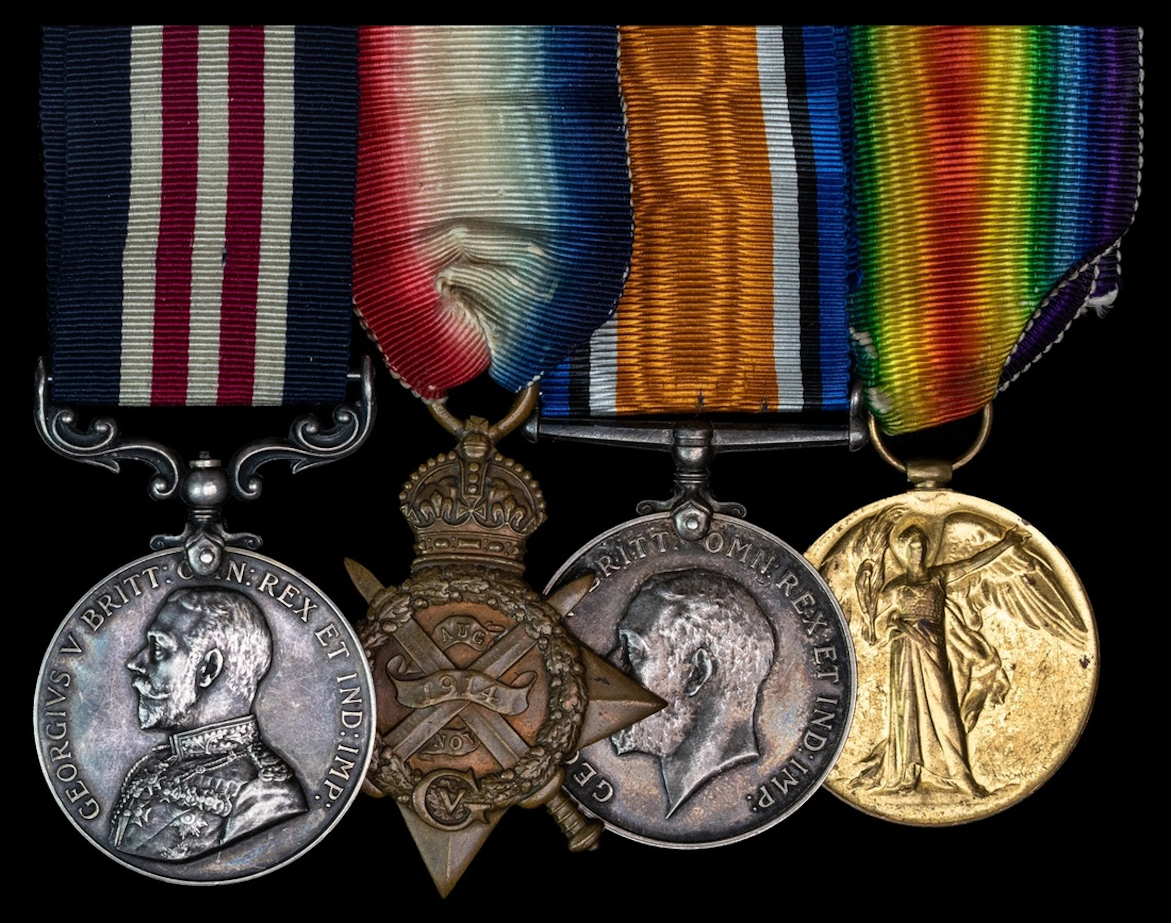 A Great War M.M. group of four awarded to Sergeant R. H. Cureton