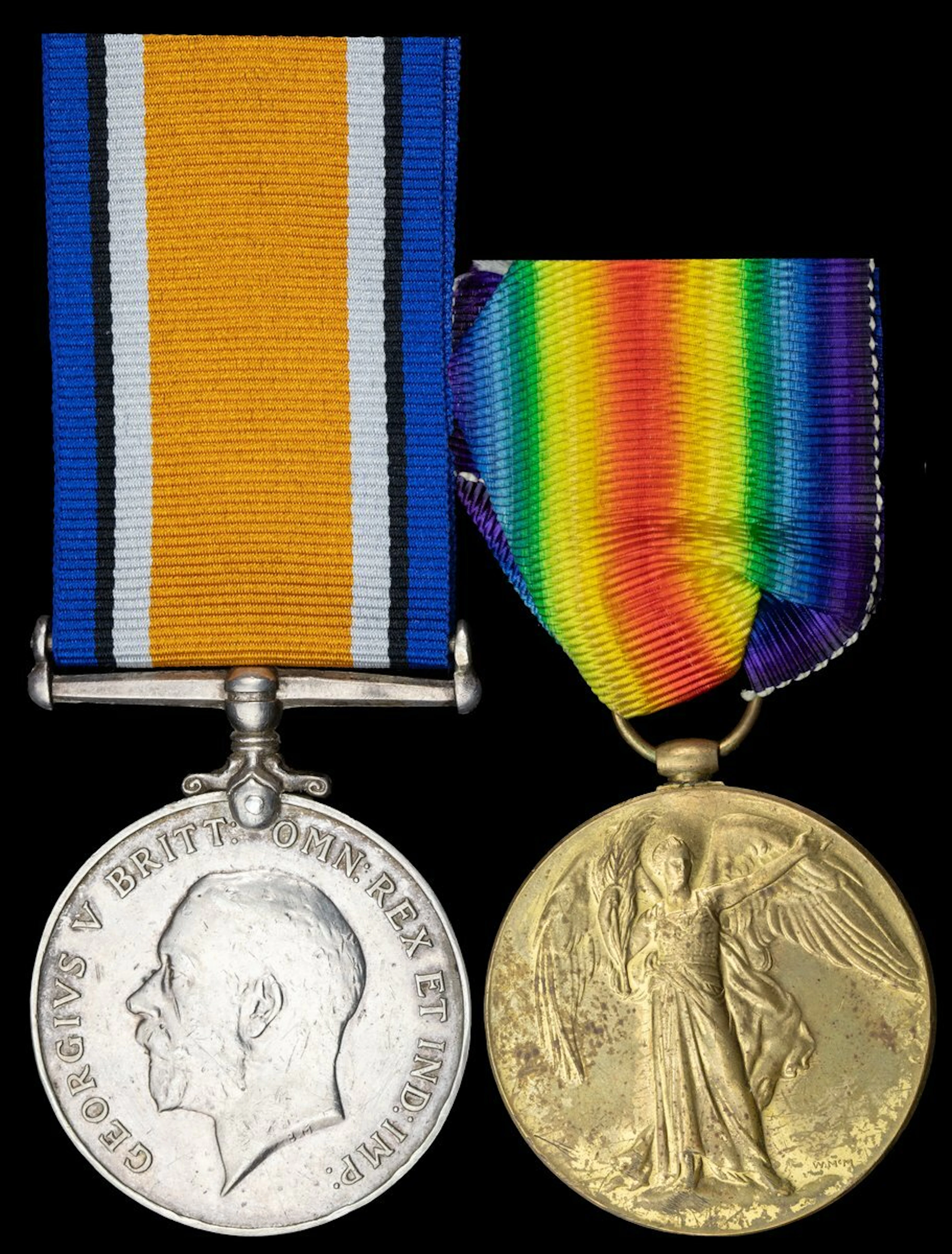 The Victory Medal to Air Commodore Peregrine F. M. Fellowes who was
