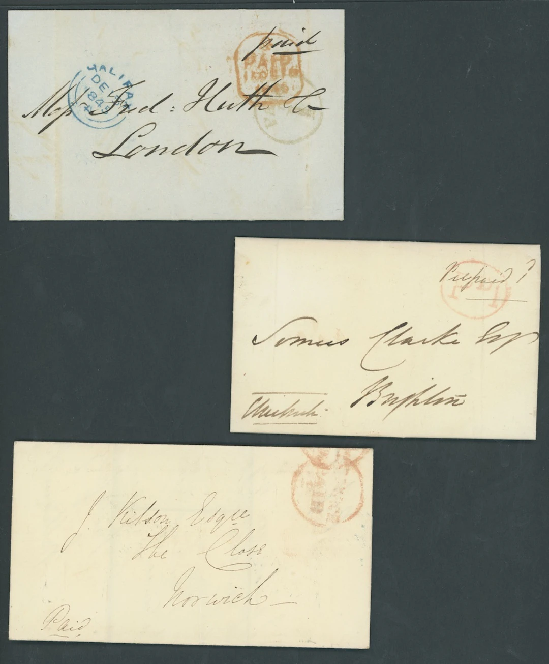 Great Britain Postal History 1840-85, selection of eighteen entire