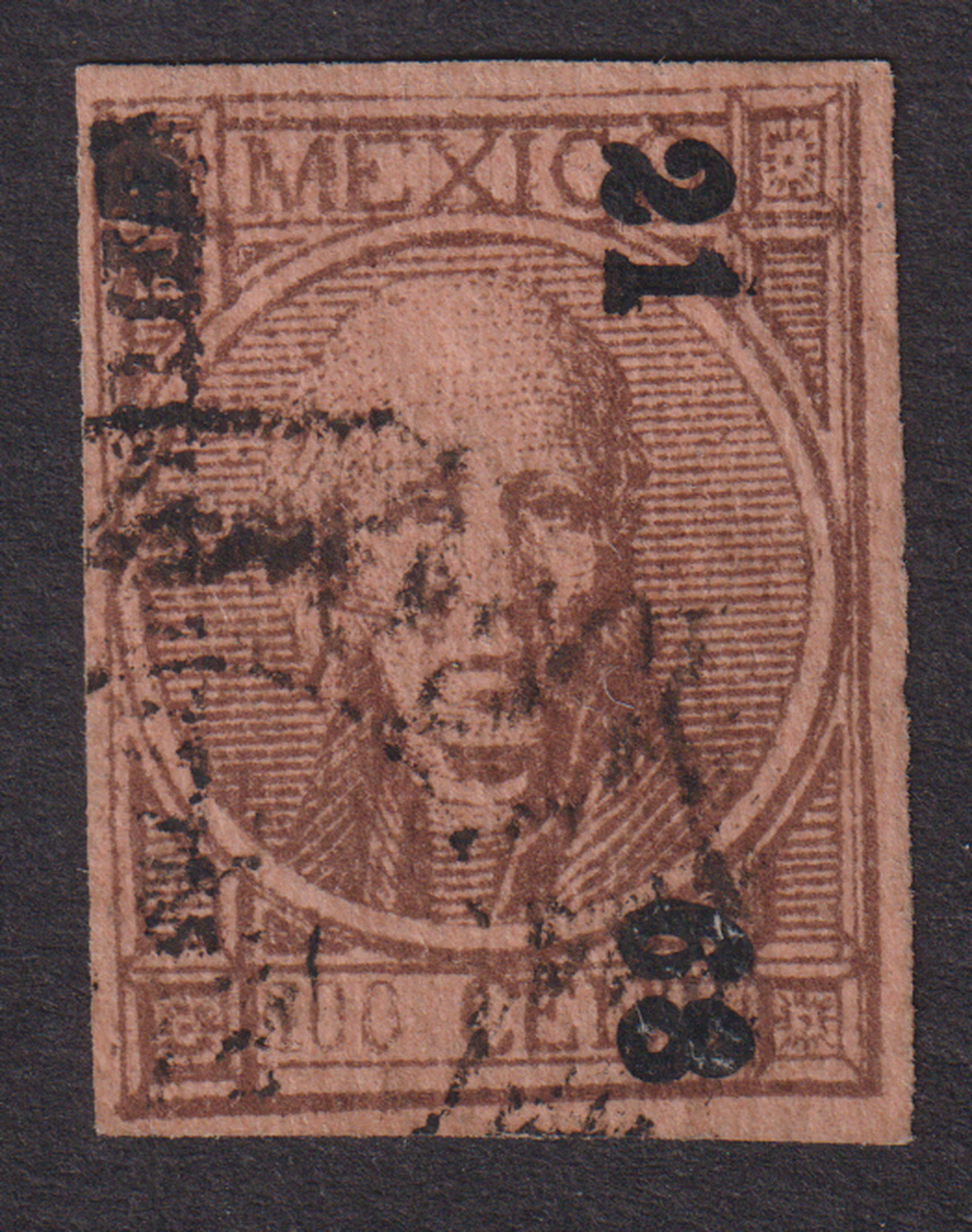Mexico 1868 "Hidalgos" Issue Chihuahua. 1868, "Hidalgos" ("Thin Figures")